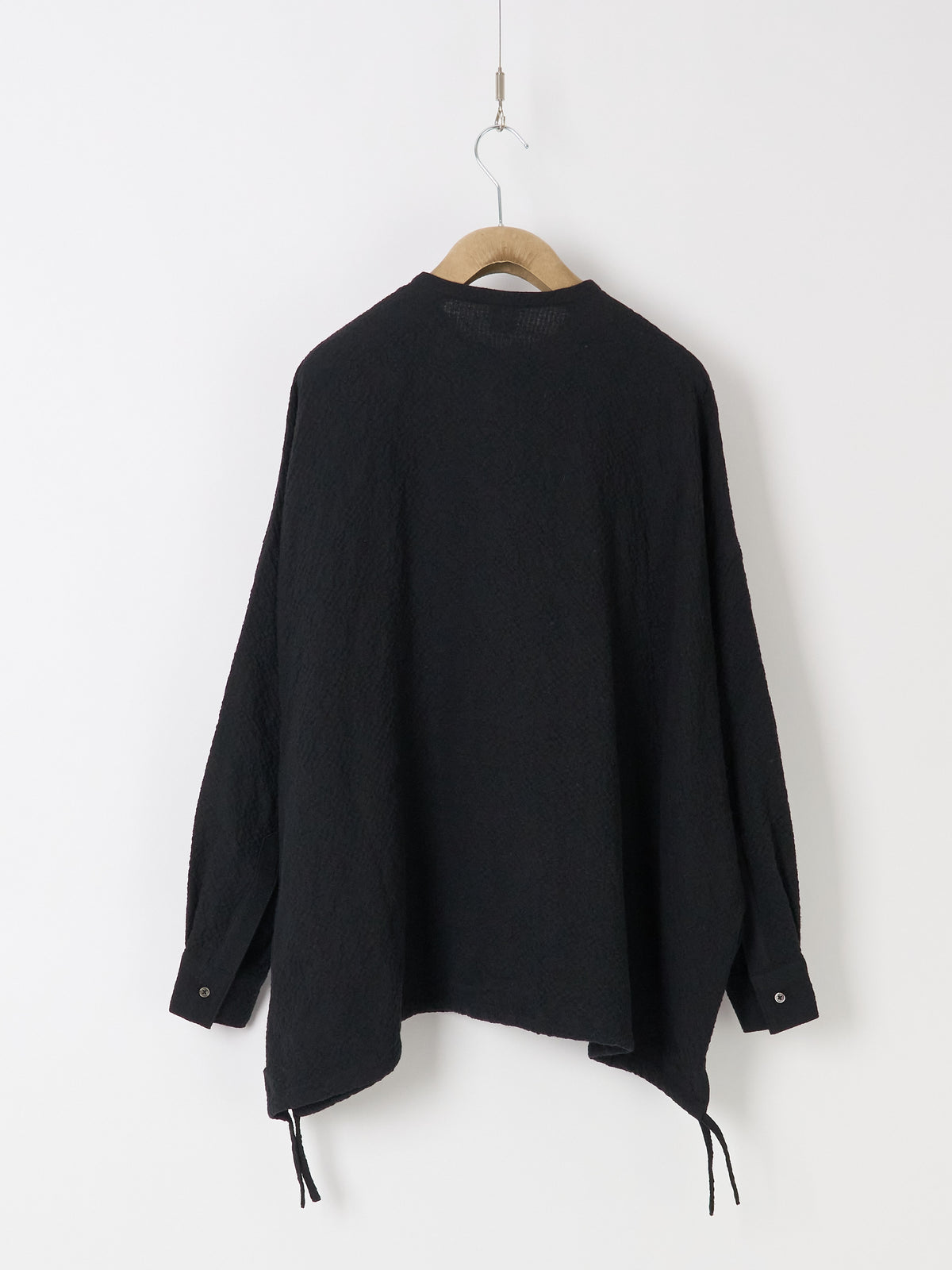 Oversized Shirt Cardigan - Black