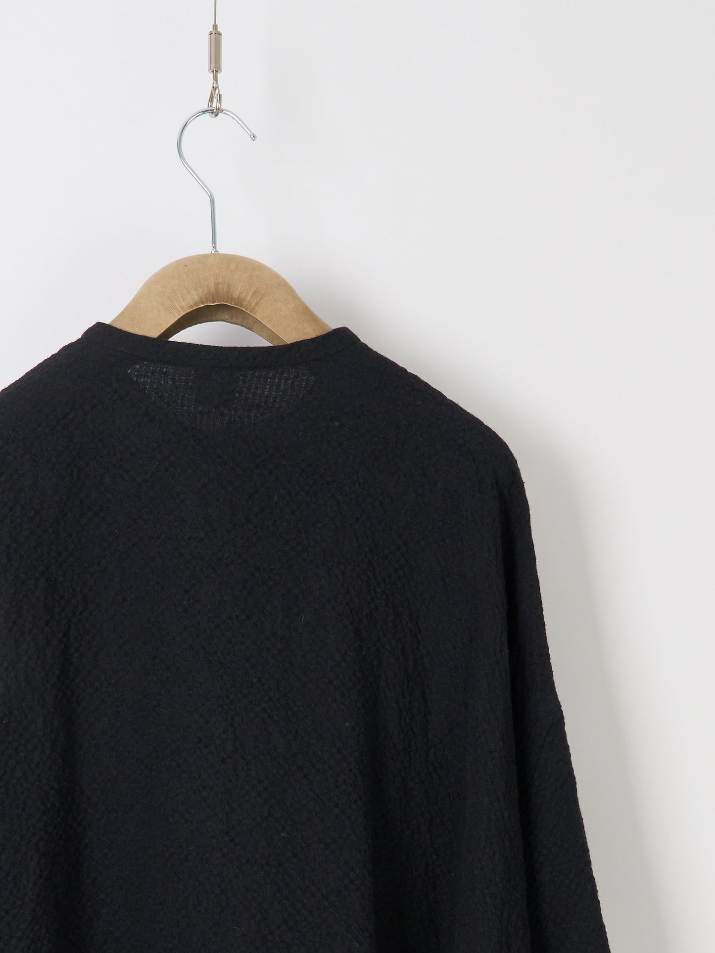 Oversized Shirt Cardigan - Black
