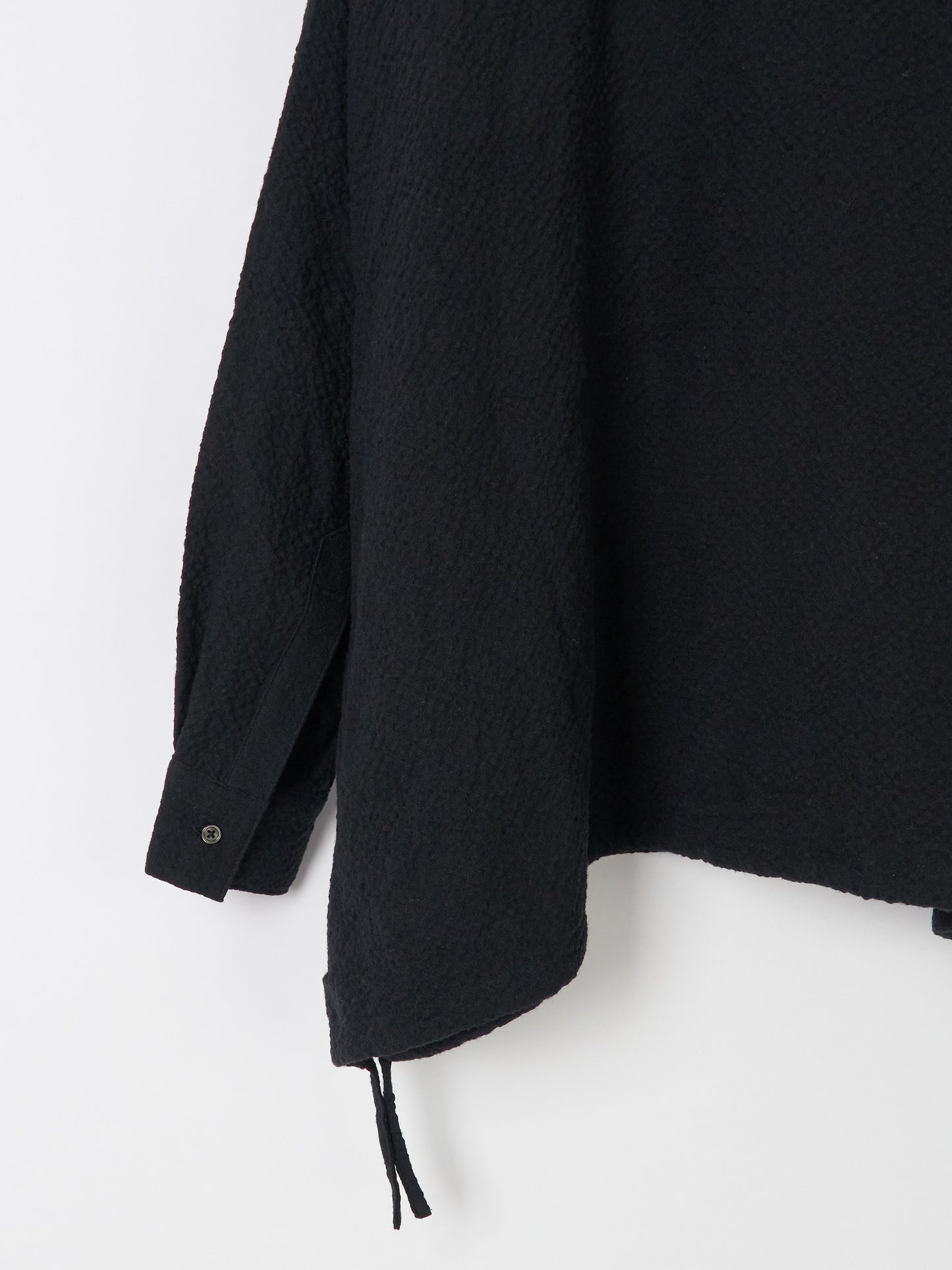 Oversized Shirt Cardigan - Black