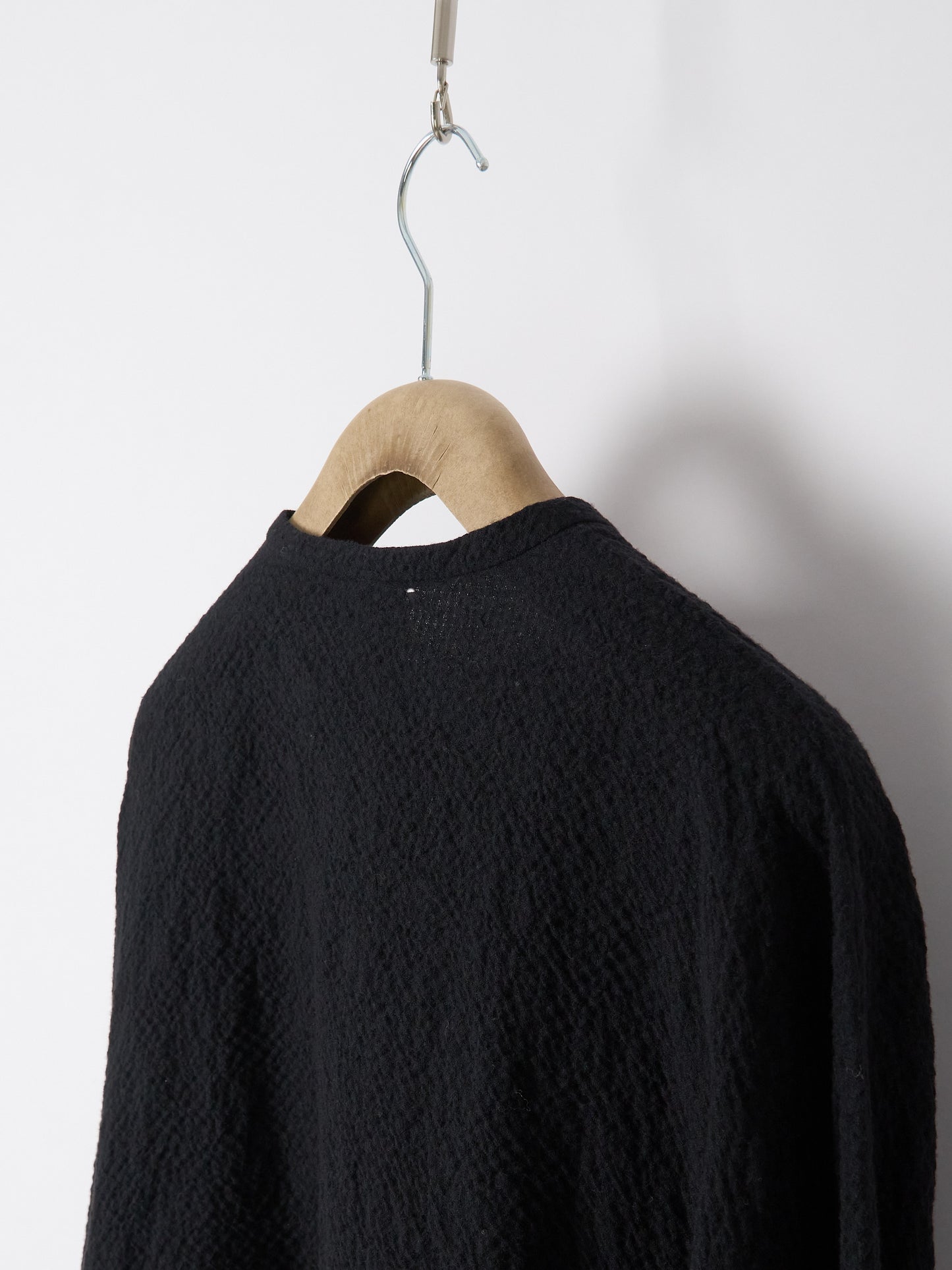Oversized Shirt Cardigan - Black