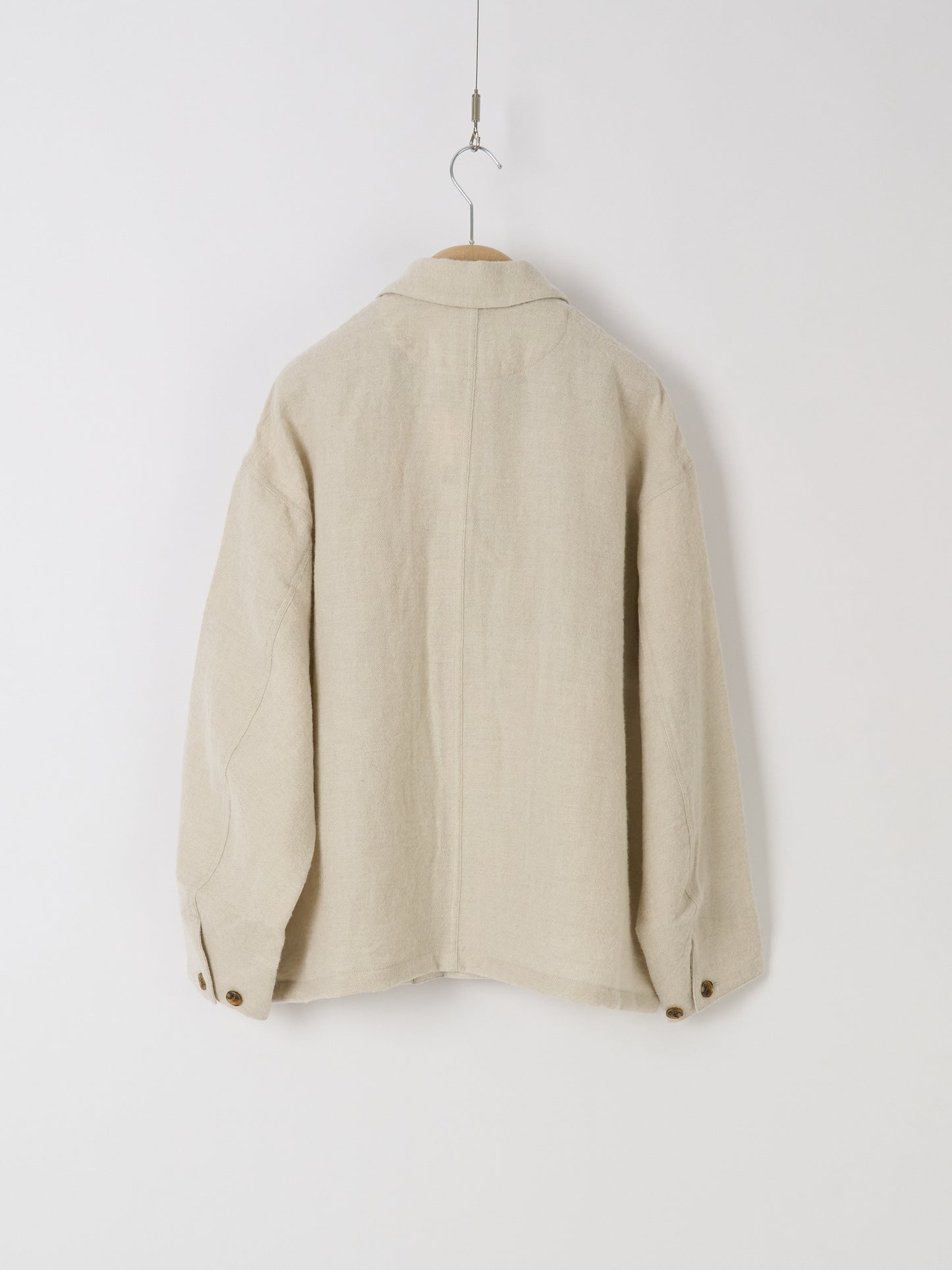 Wool Linen Chore Jacket - Ivory