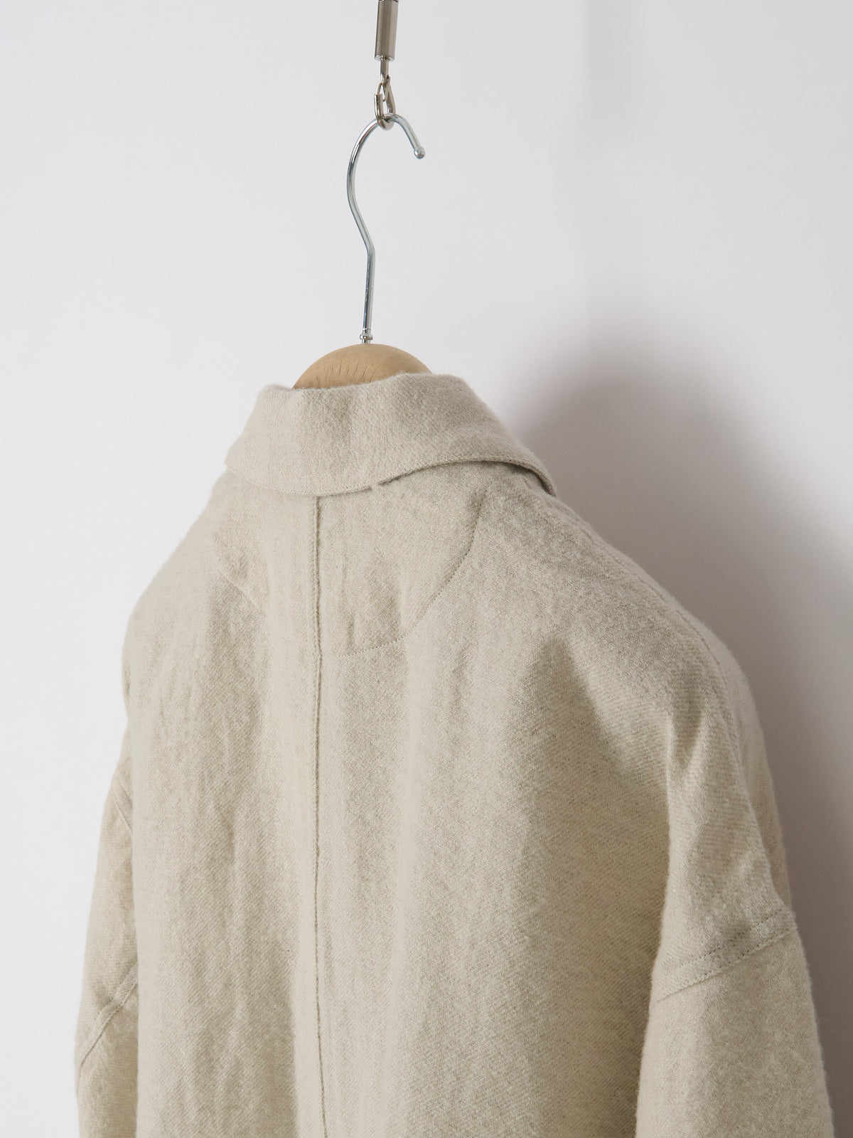 Wool Linen Chore Jacket - Ivory