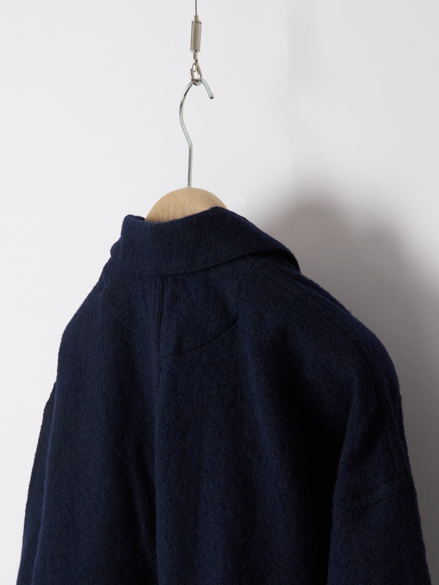 Wool Linen Chore Jacket - Navy