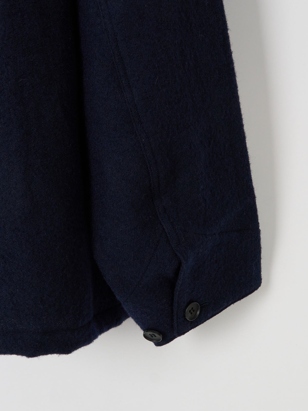 Wool Linen Chore Jacket - Navy