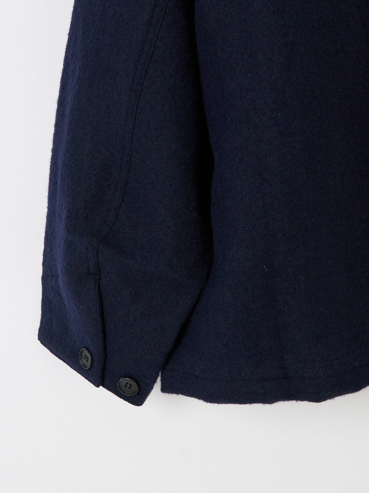 Wool Linen Chore Jacket - Navy