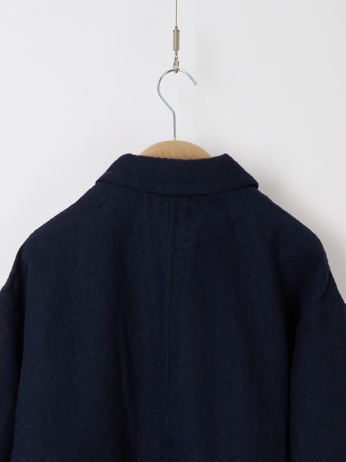 Wool Linen Chore Jacket - Navy