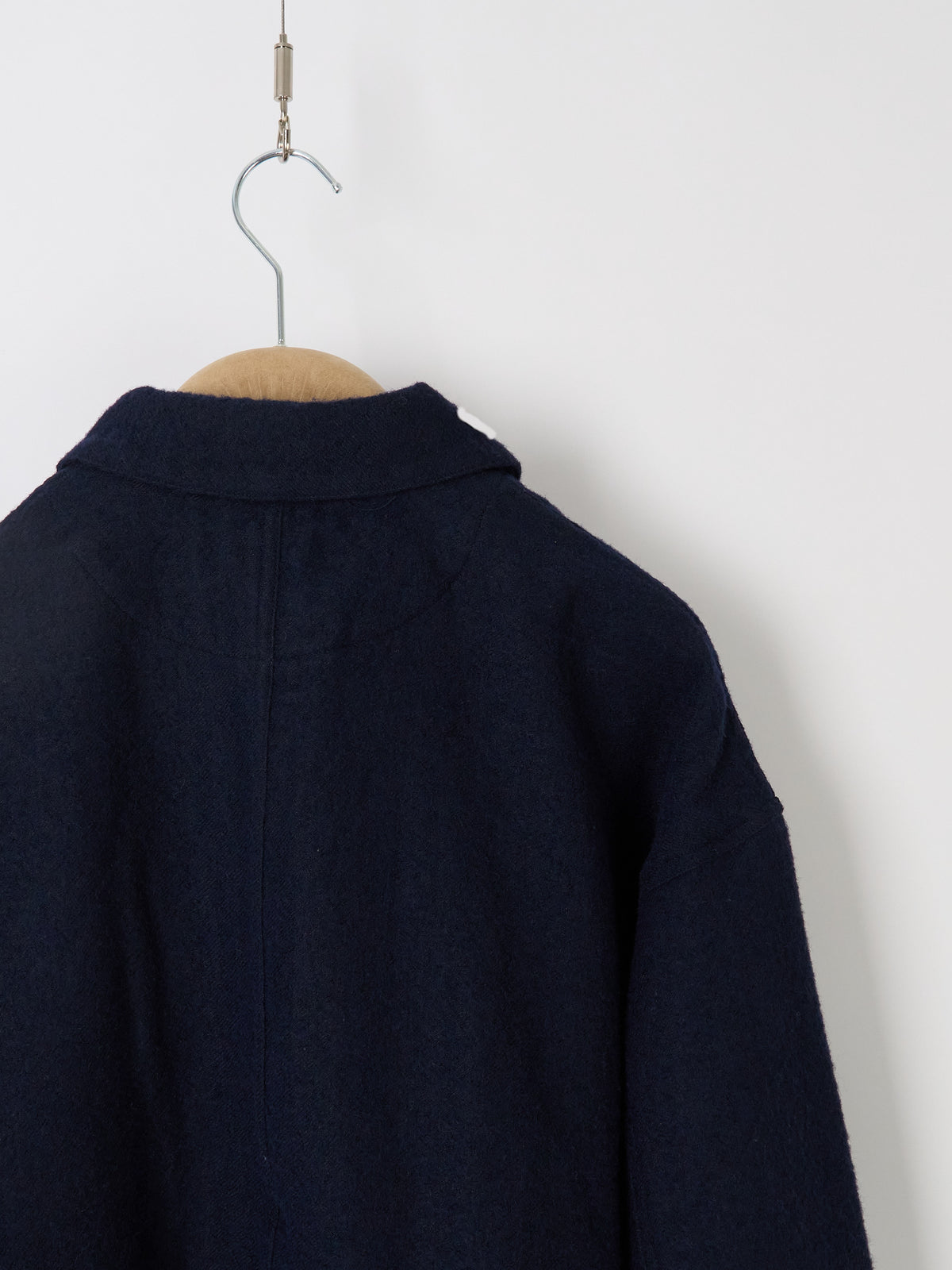 Wool Linen Chore Jacket - Navy