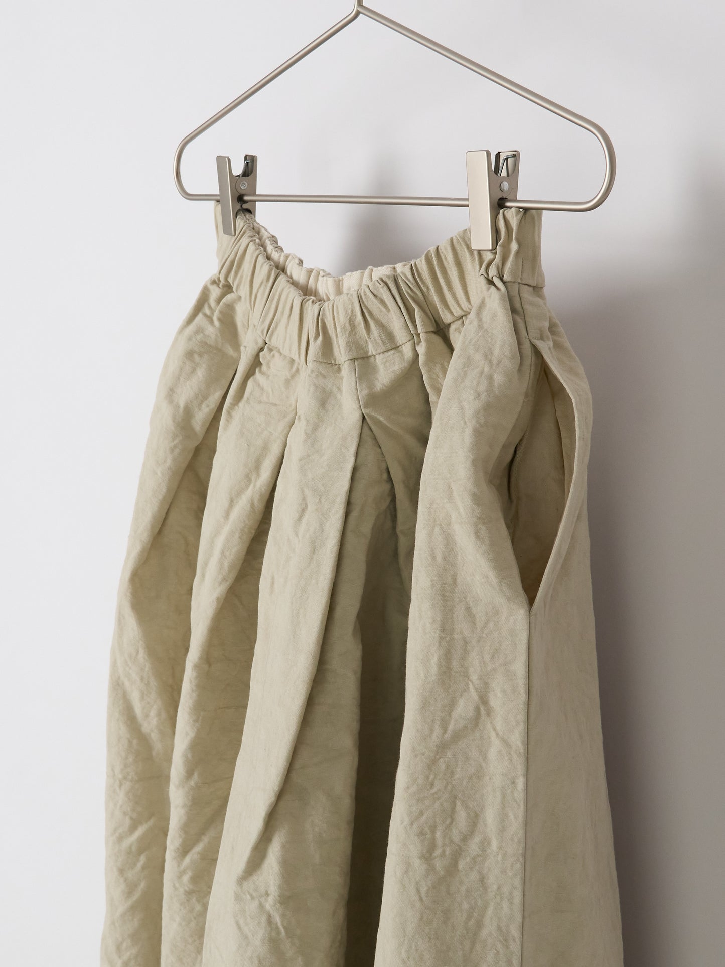 Nuanced Drum-Dyed Skirt - Ivory