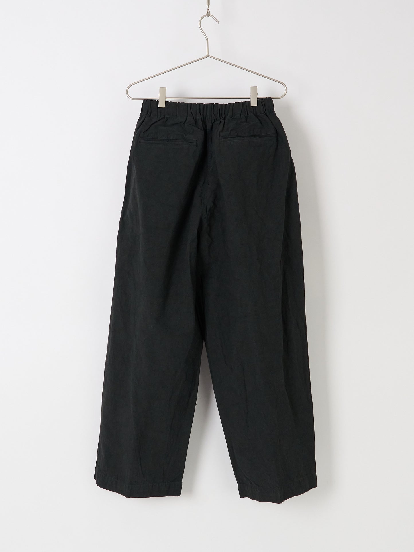 Nuanced Drum-Dyed Trousers - Black