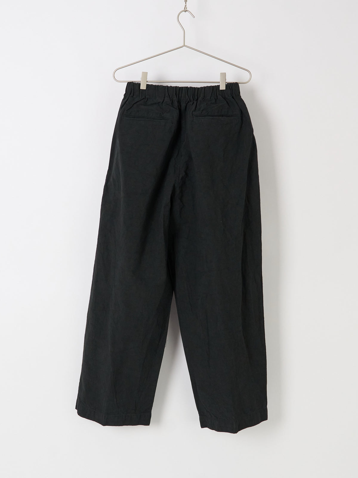 Nuanced Drum-Dyed Trousers - Black