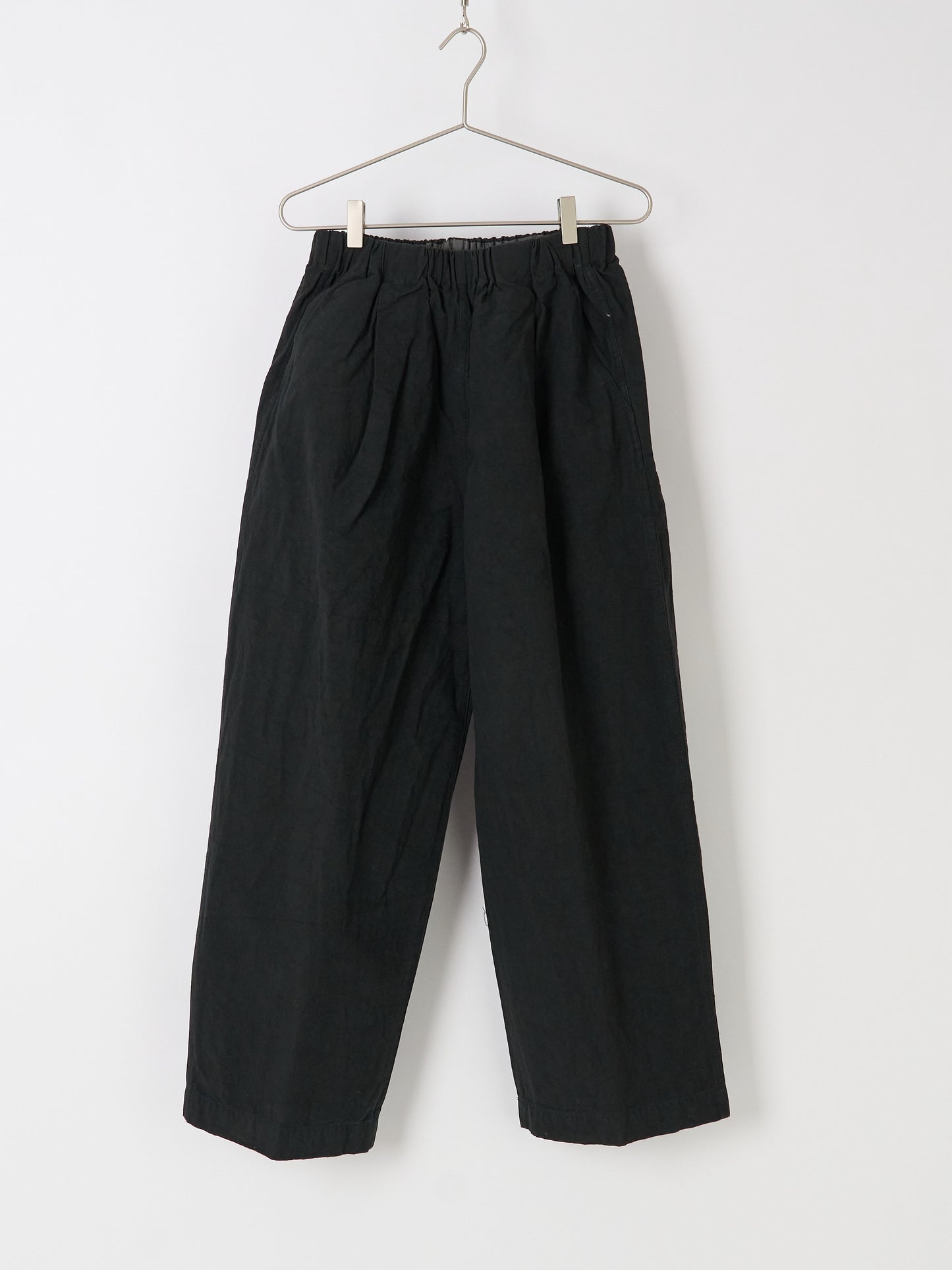 Nuanced Drum-Dyed Trousers - Black