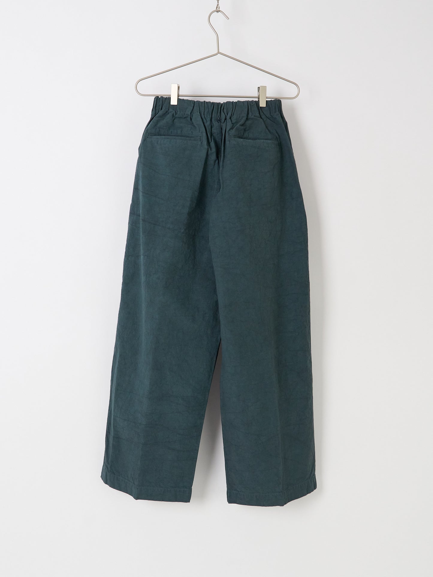 Nuanced Drum-Dyed Trousers - Petrol Blue