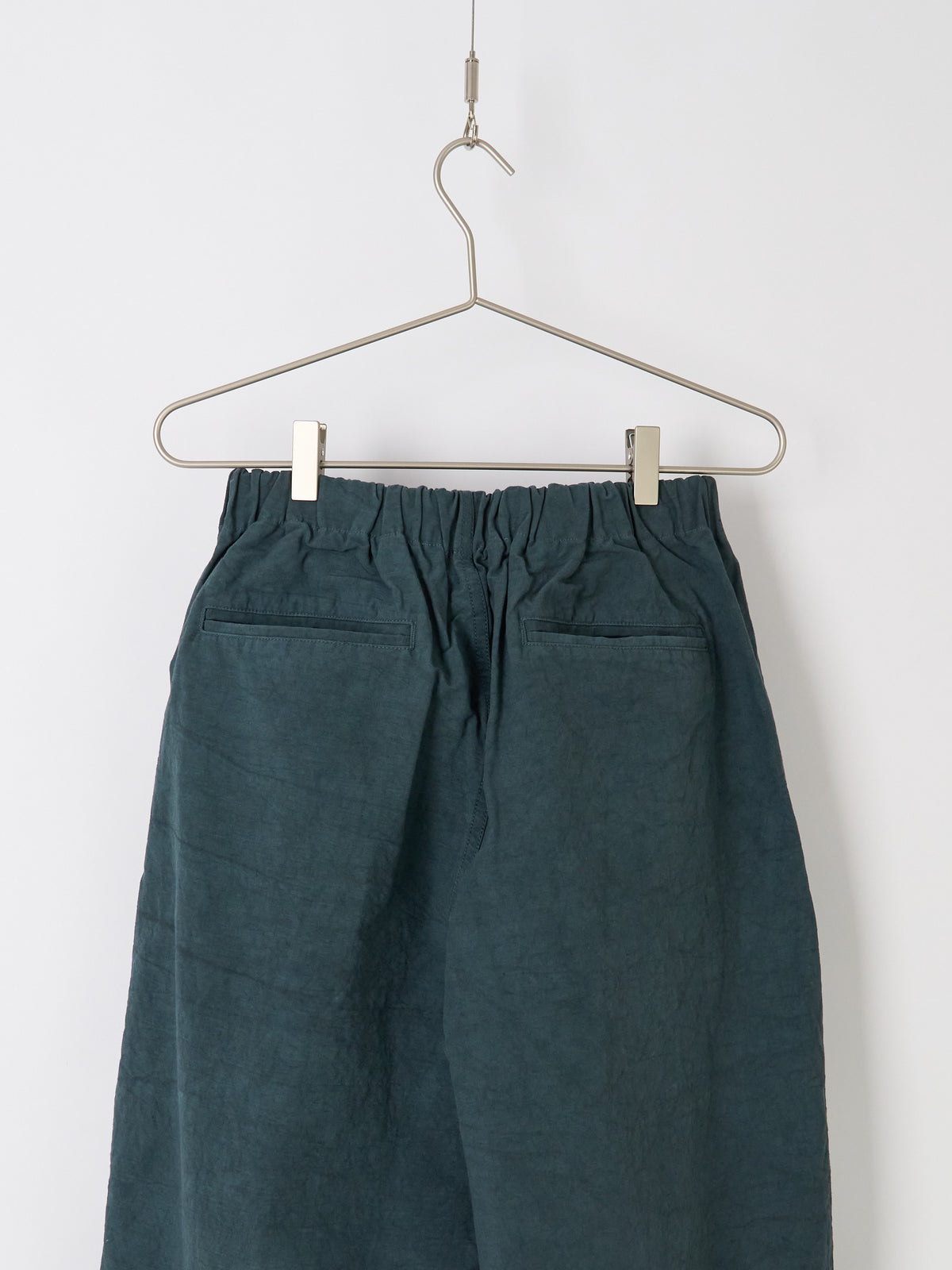 Nuanced Drum-Dyed Trousers - Petrol Blue