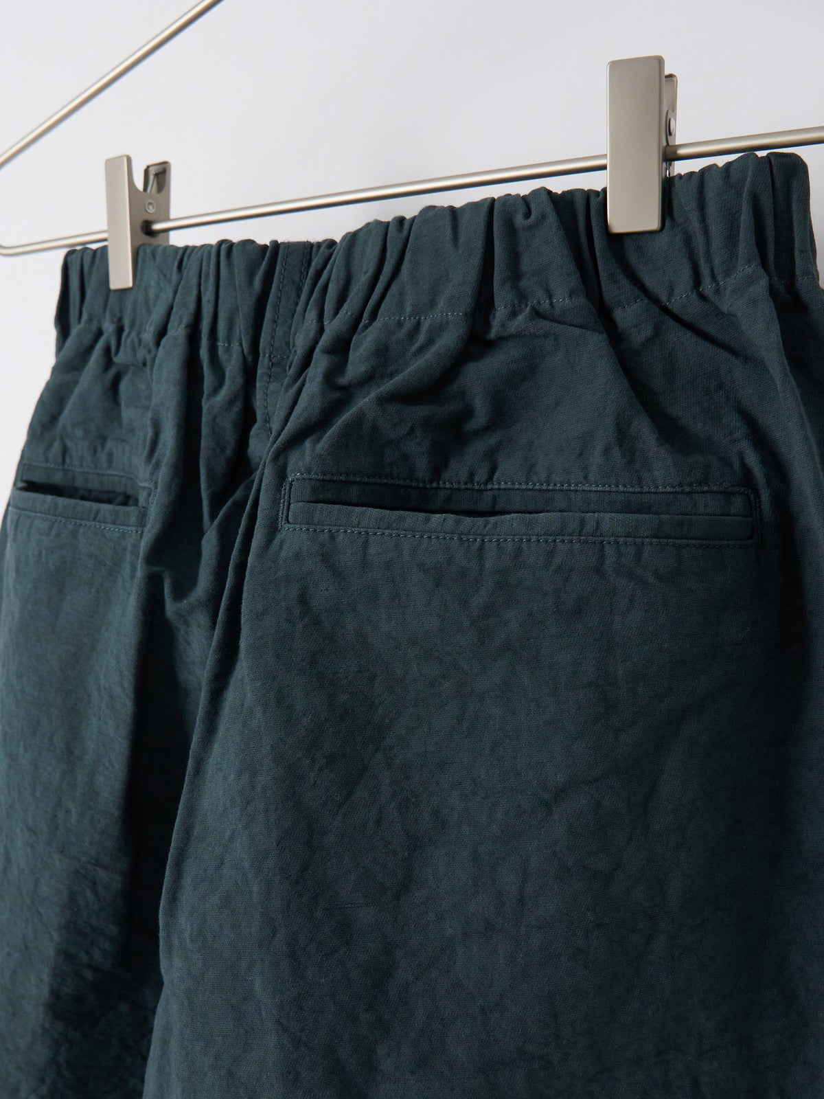 Nuanced Drum-Dyed Trousers - Petrol Blue