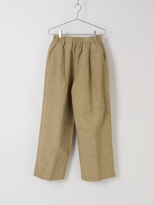 Nuanced Drum-Dyed Trousers - Beige