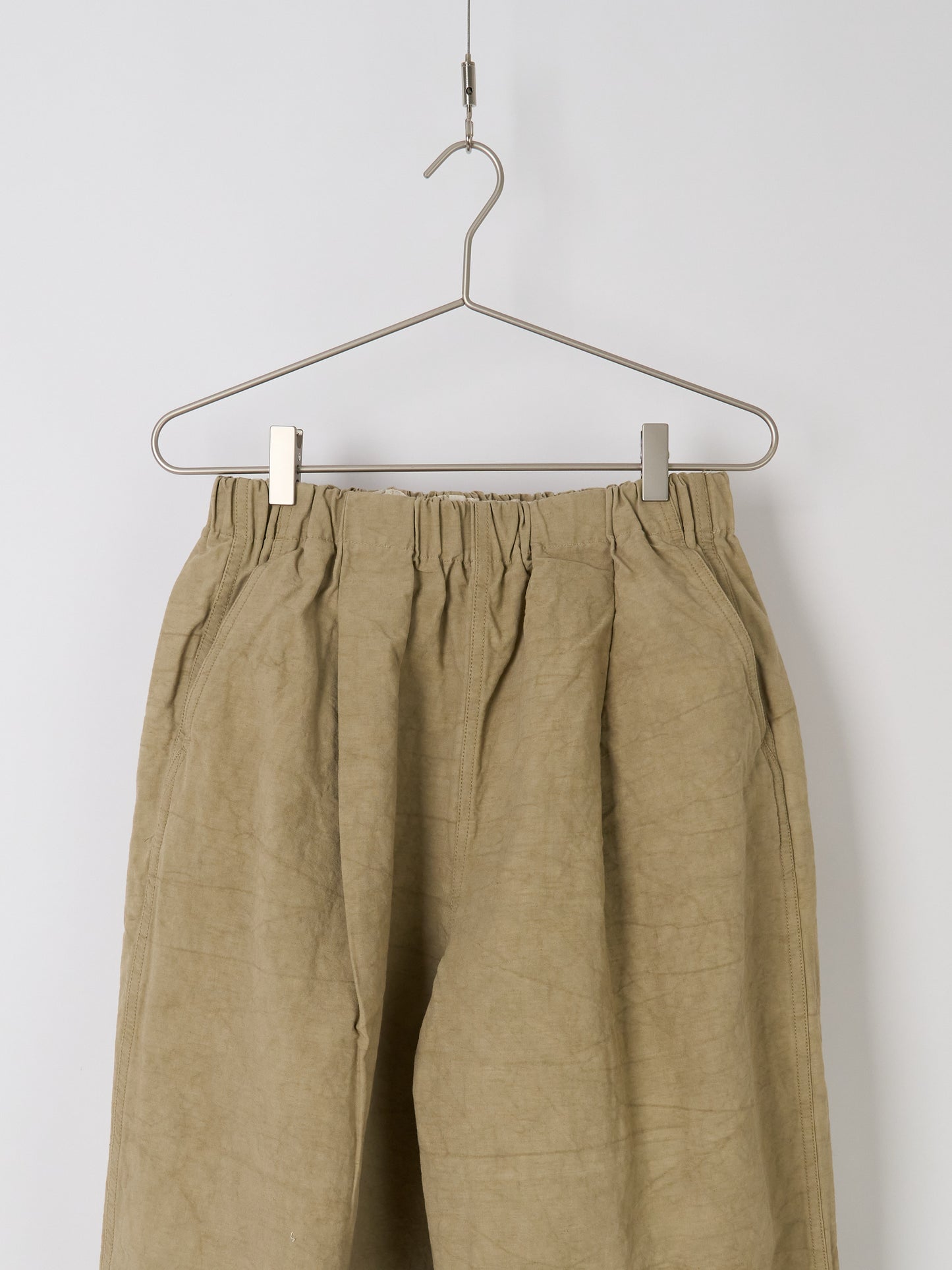 Nuanced Drum-Dyed Trousers - Beige
