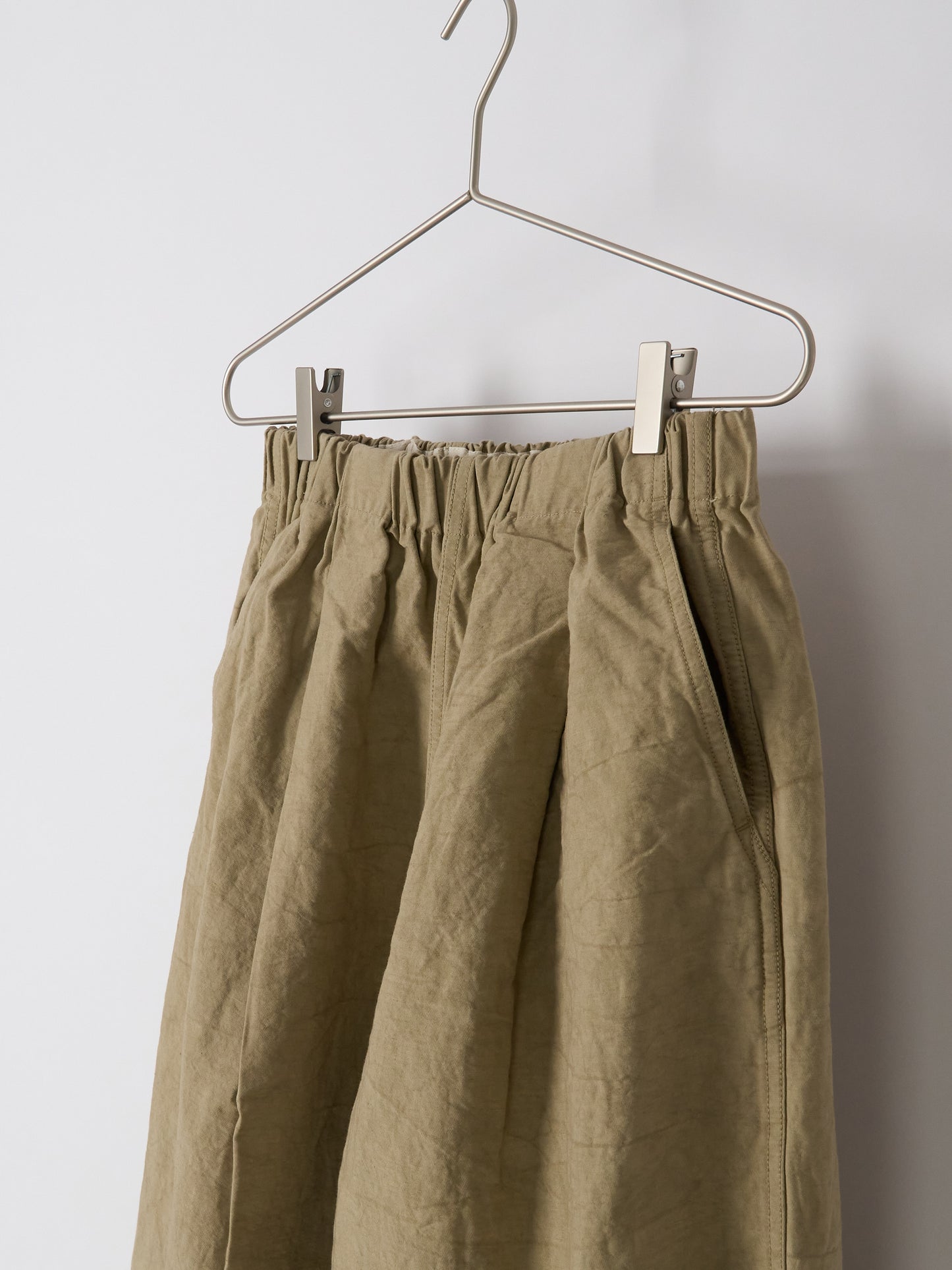 Nuanced Drum-Dyed Trousers - Beige