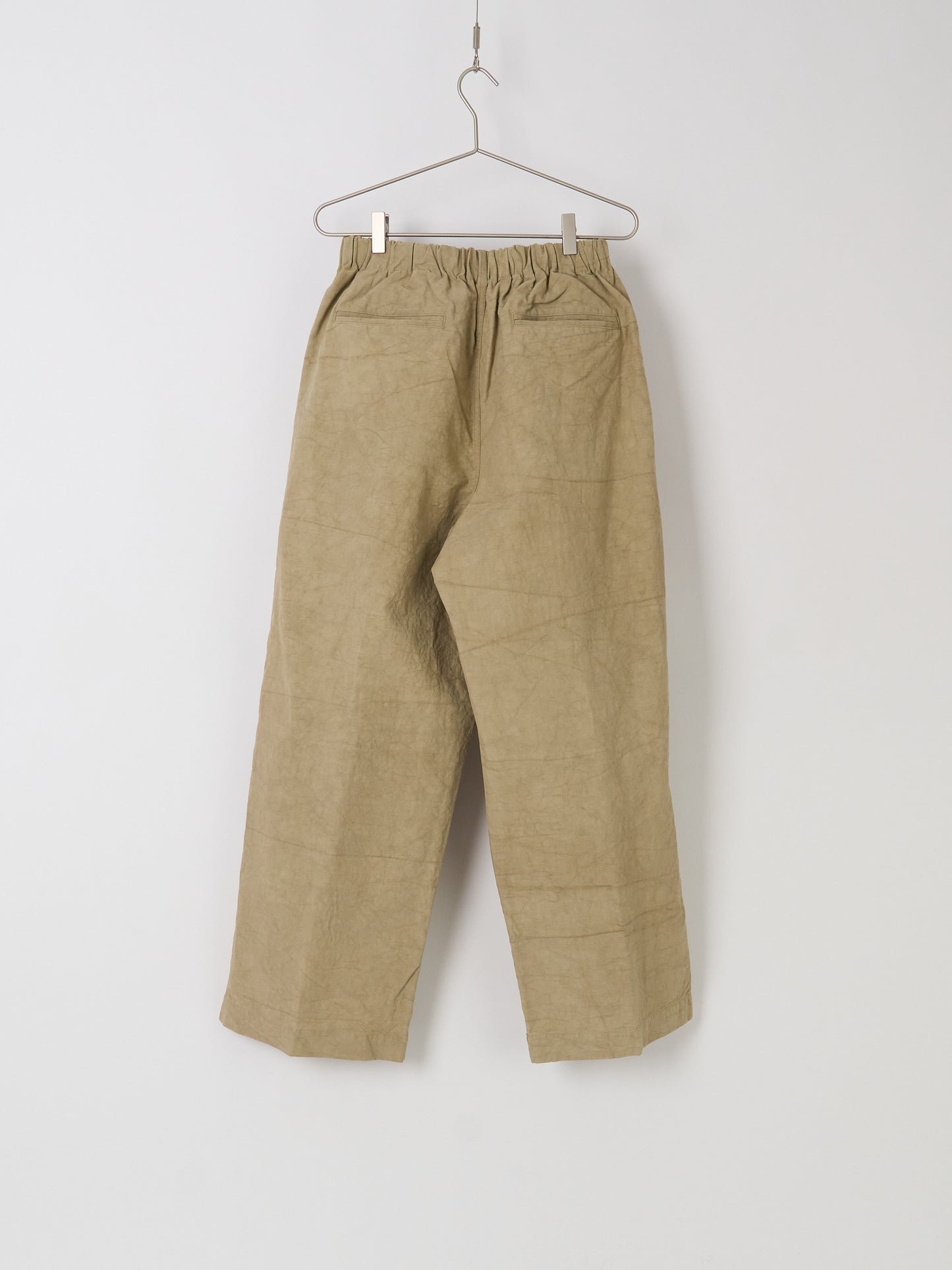Nuanced Drum-Dyed Trousers - Beige