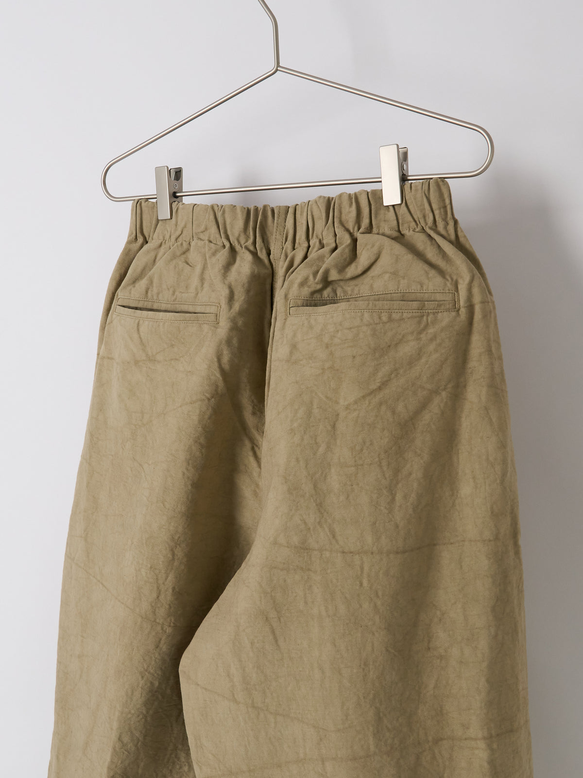 Nuanced Drum-Dyed Trousers - Beige