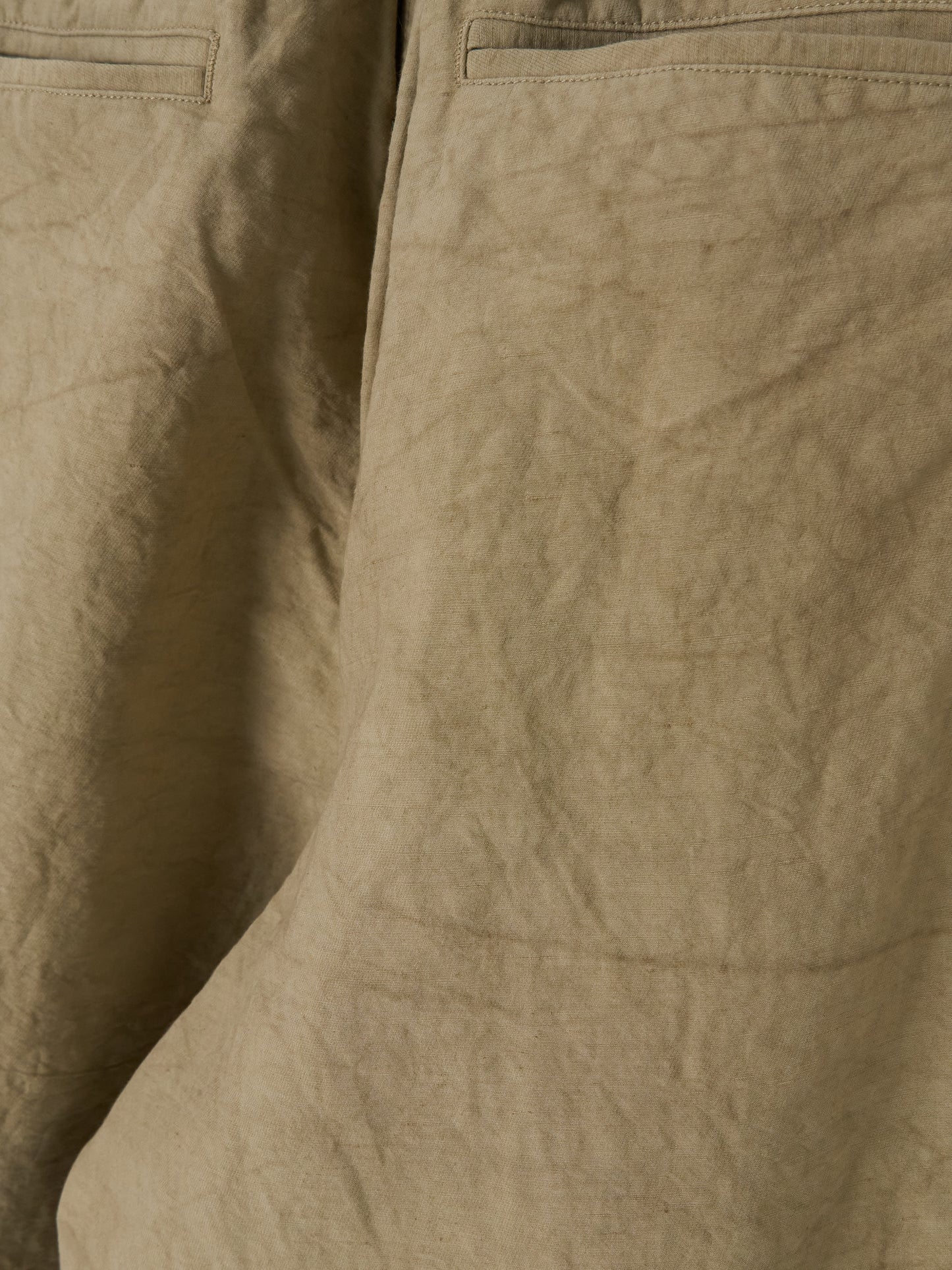 Nuanced Drum-Dyed Trousers - Beige