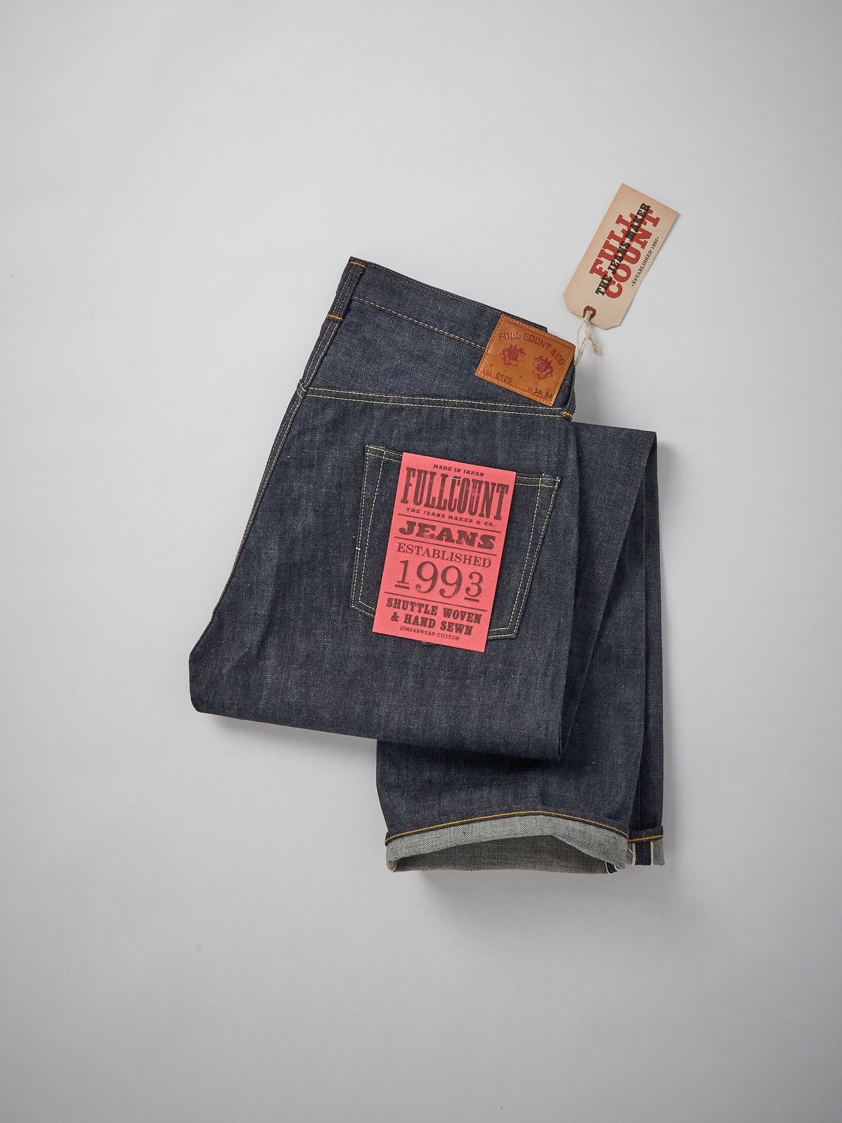 0105 Wide Denim 13.7oz Non Wash - Indigo
