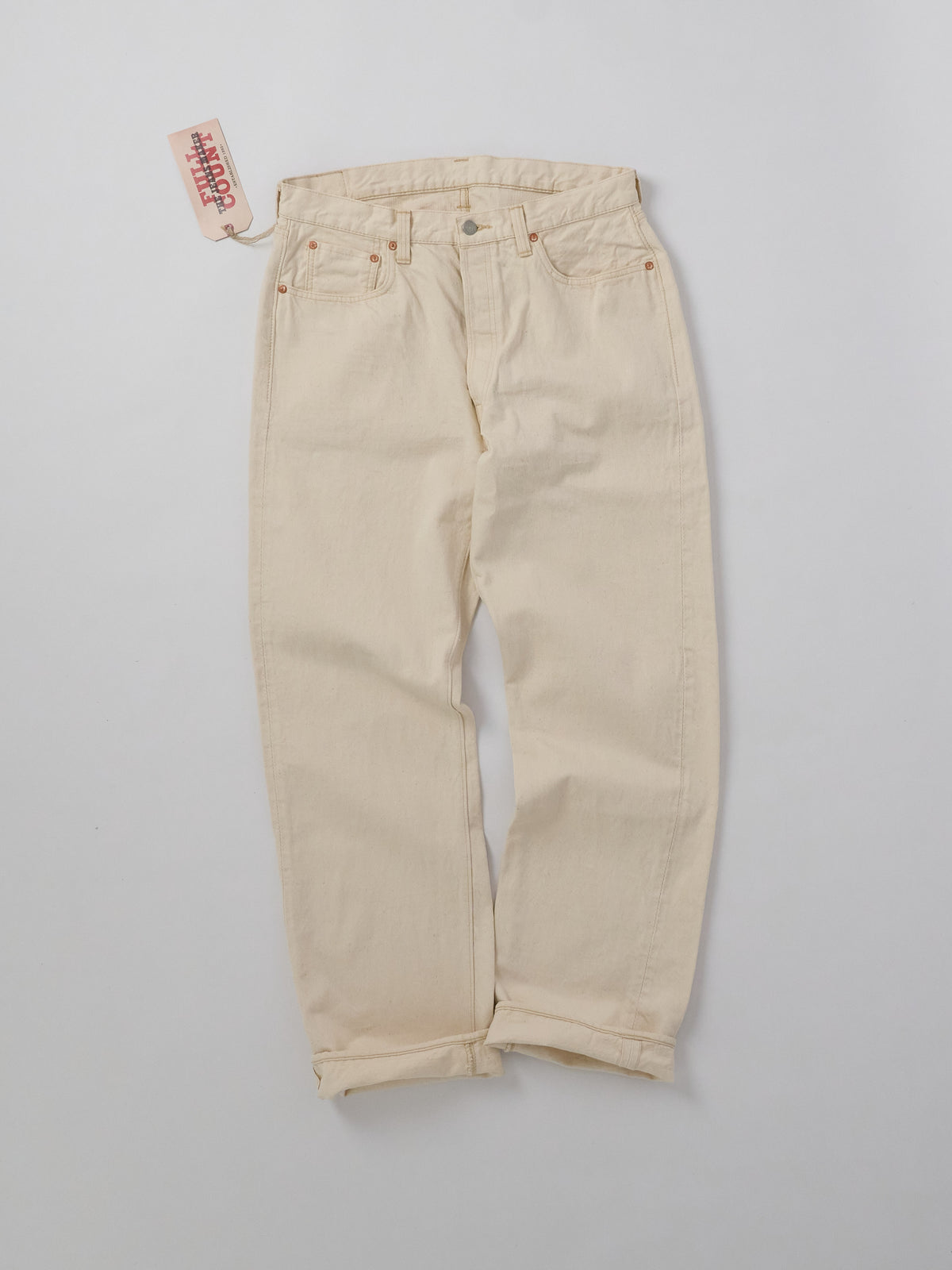 0105EC Wide Ecru Selvedge Denim
