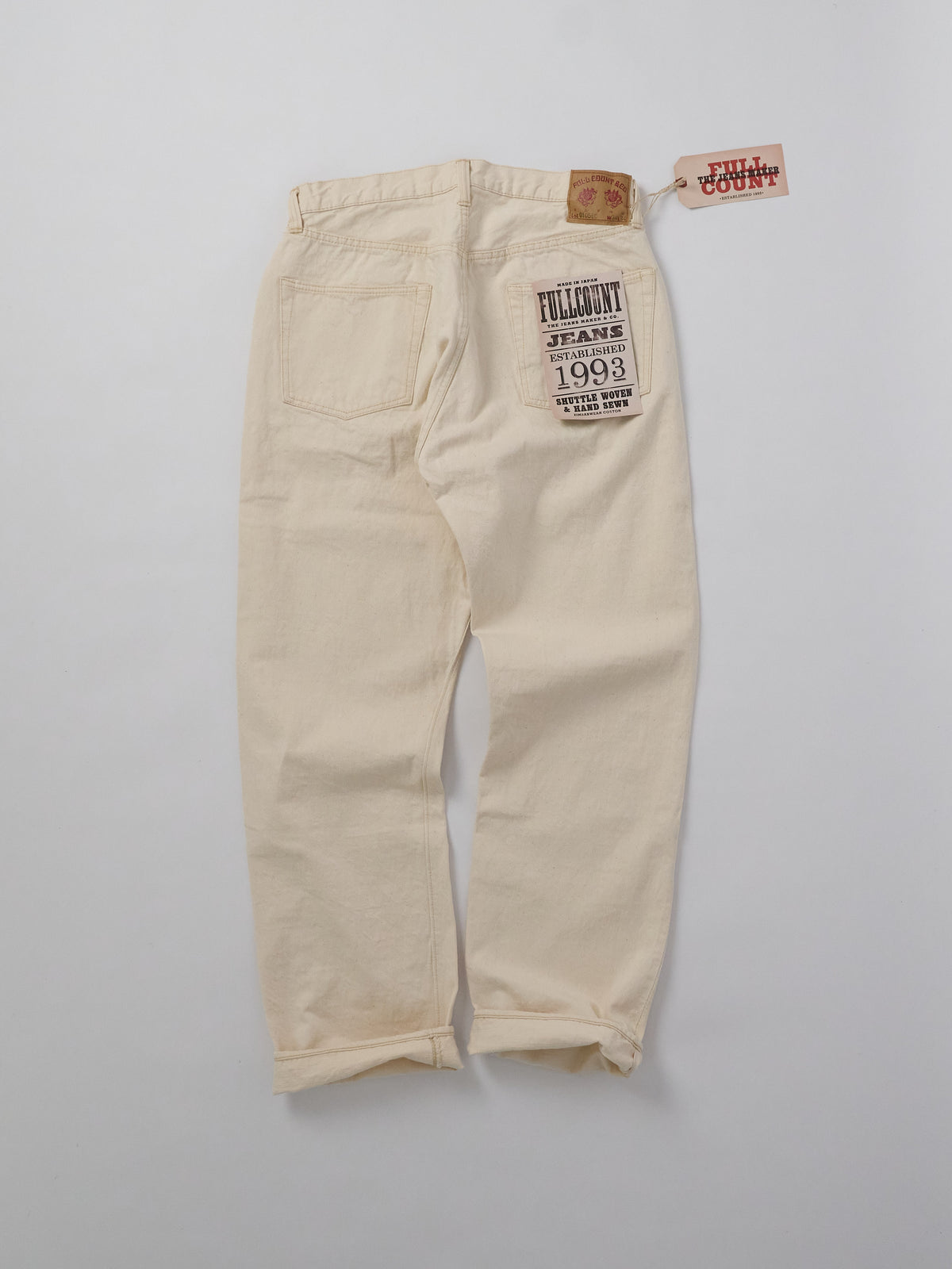 0105EC Wide Ecru Selvedge Denim