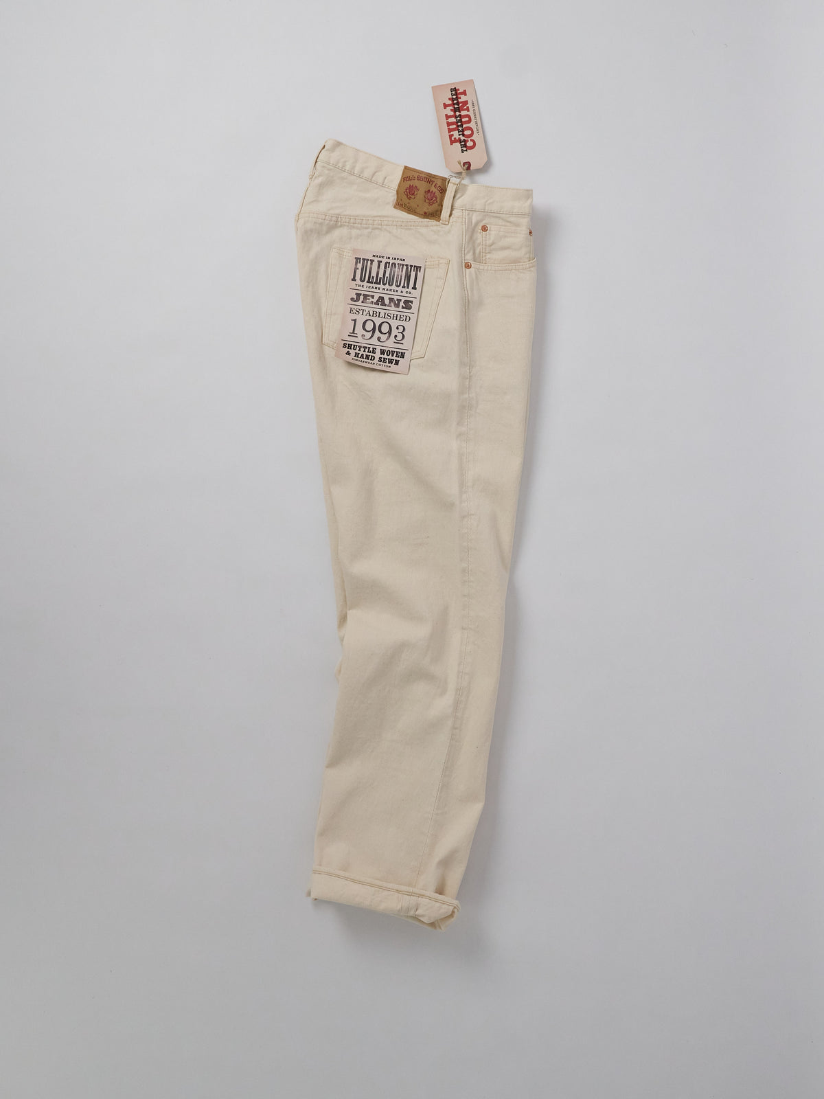 0105EC Wide Ecru Selvedge Denim