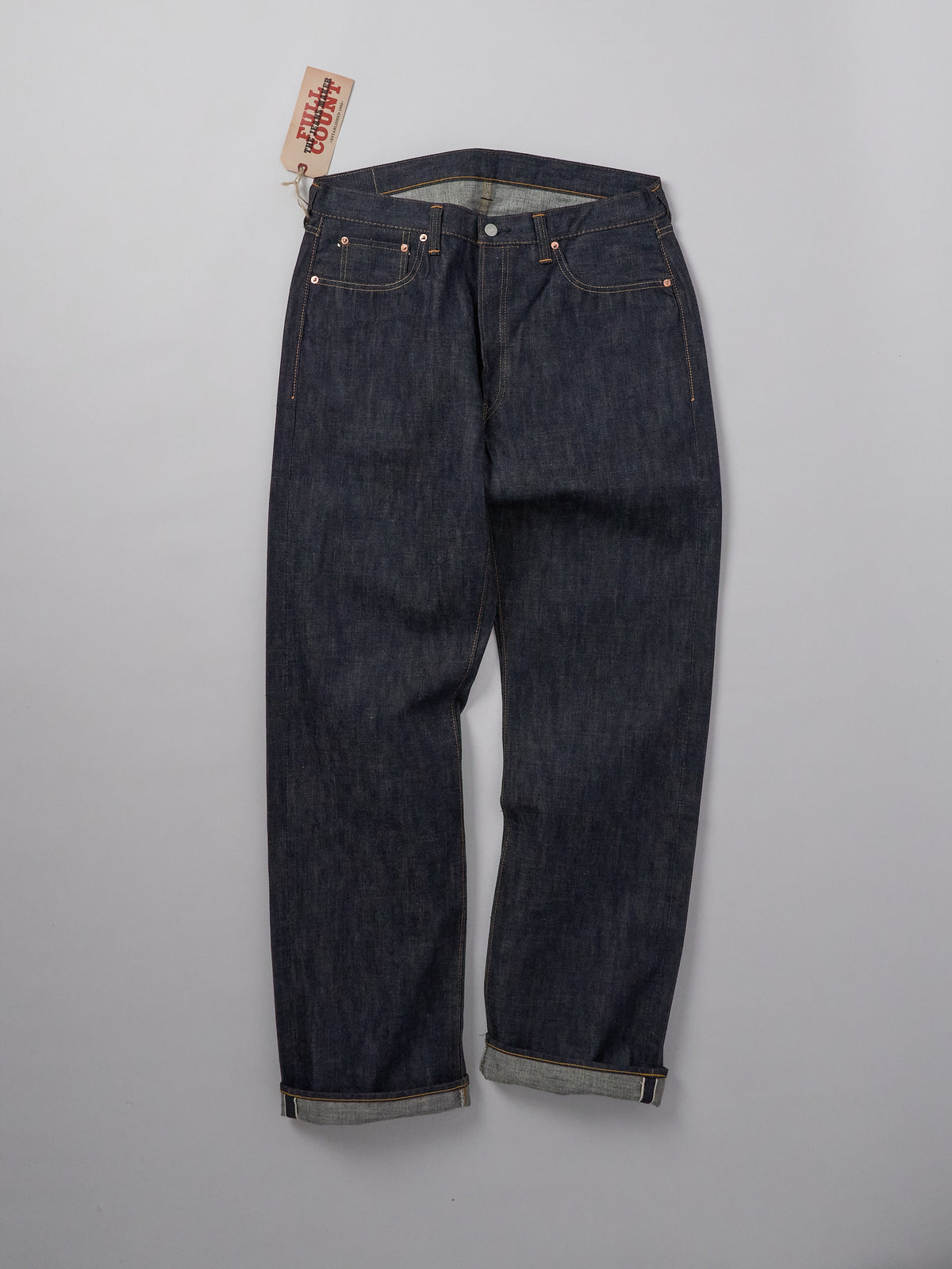 0105 Wide Denim 13.7oz Non Wash - Indigo