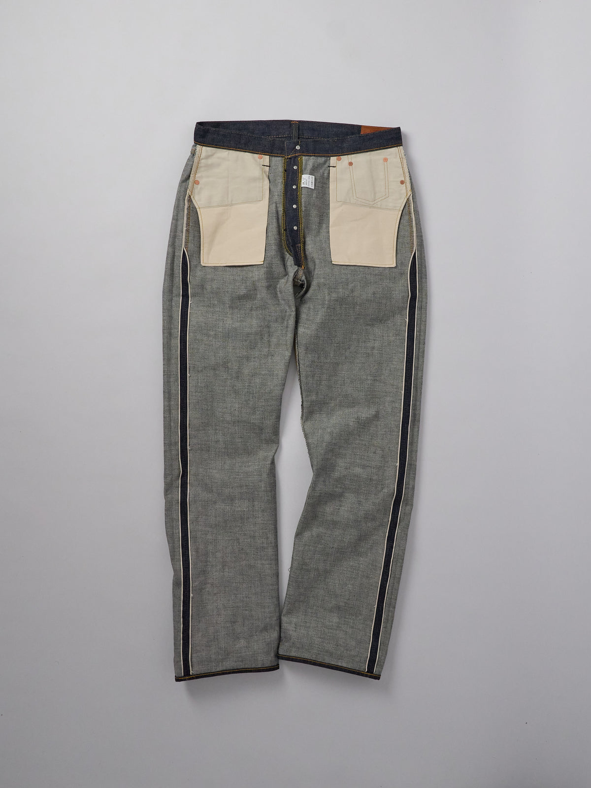 0105 Wide Denim 13.7oz Non Wash - Indigo
