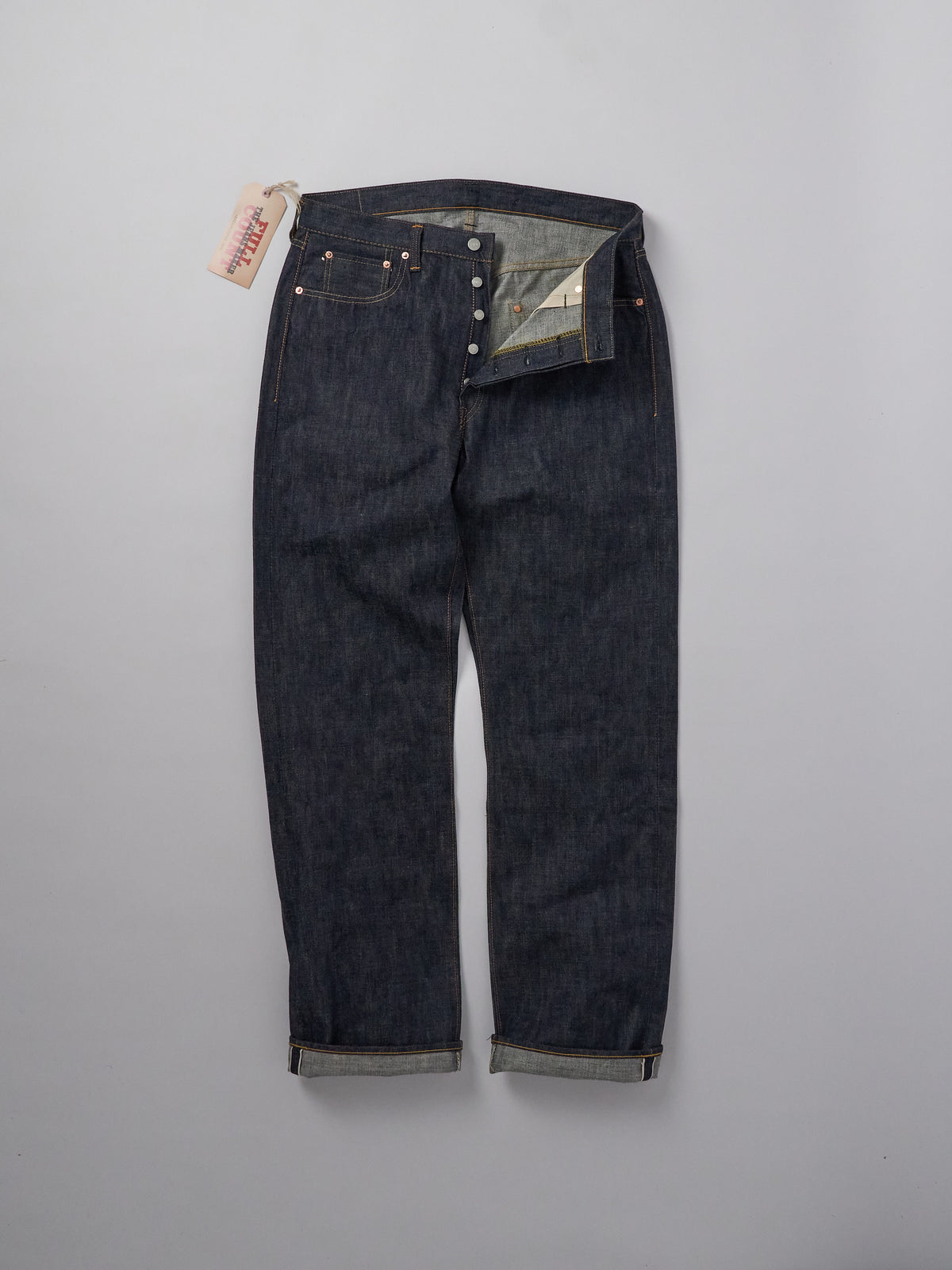 0105 Wide Denim 13.7oz Non Wash - Indigo