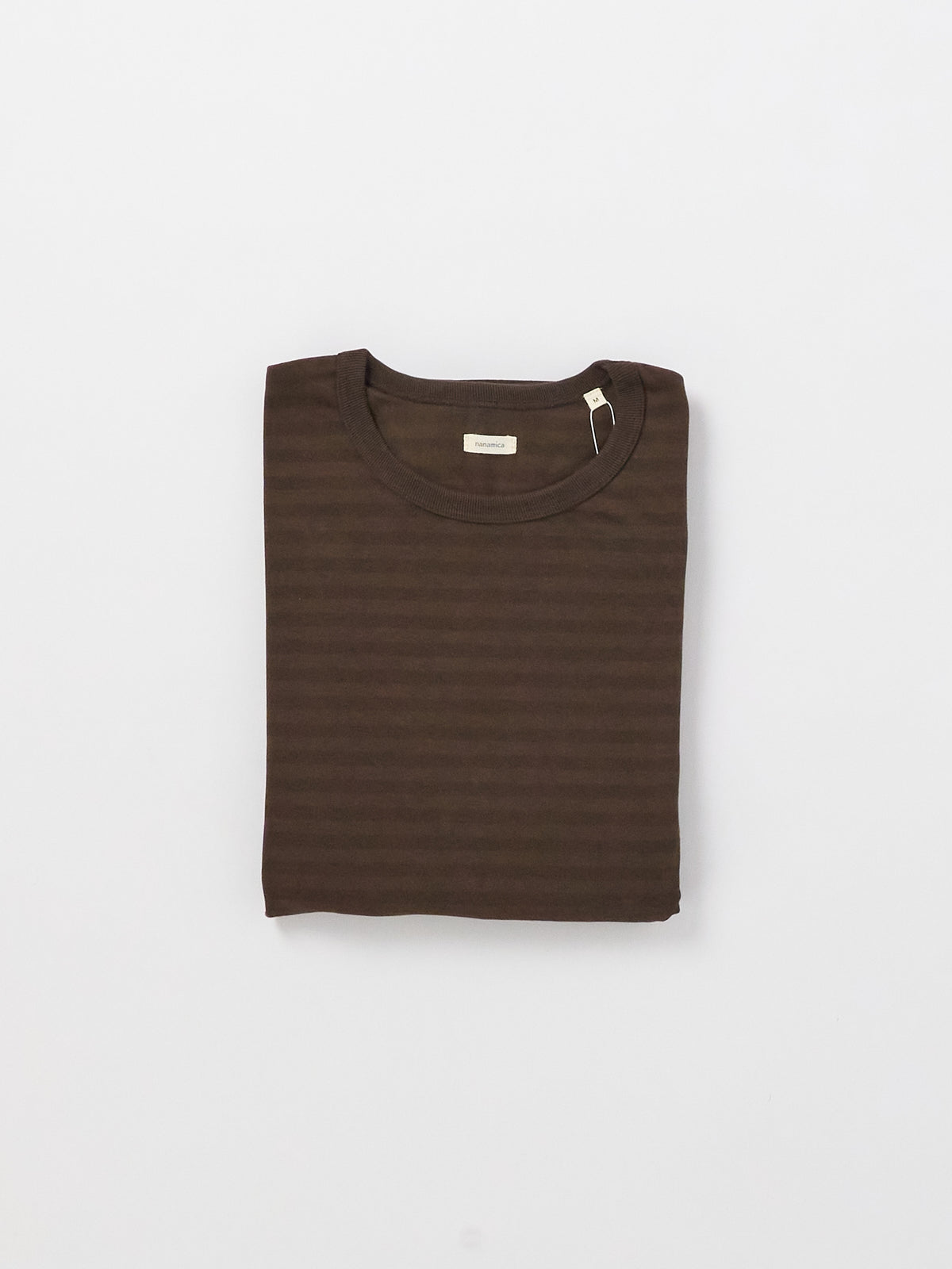 COOLMAX Stripe Jersey L/S Tee - Dark Brown