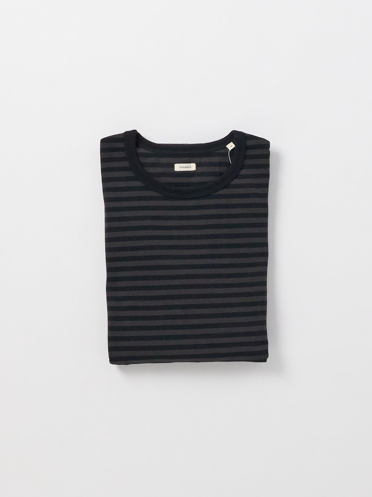 COOLMAX Stripe Jersey L/S Tee - Charcoal