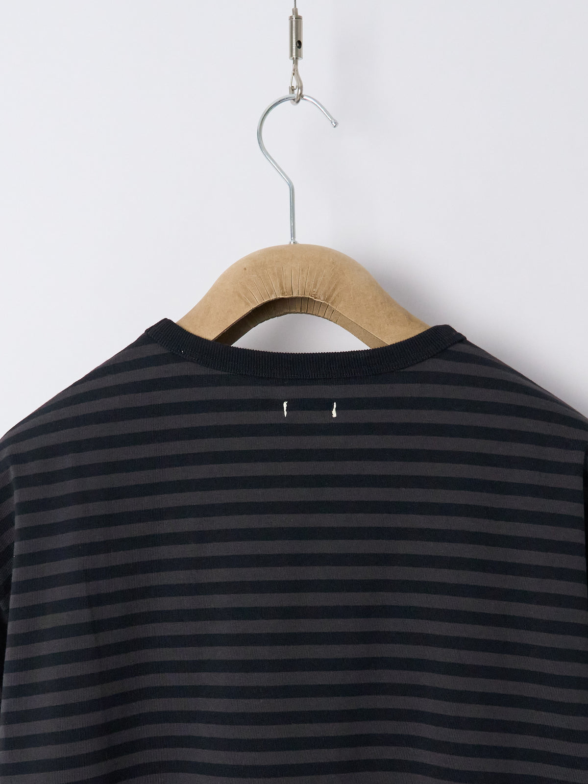 COOLMAX Stripe Jersey L/S Tee - Charcoal