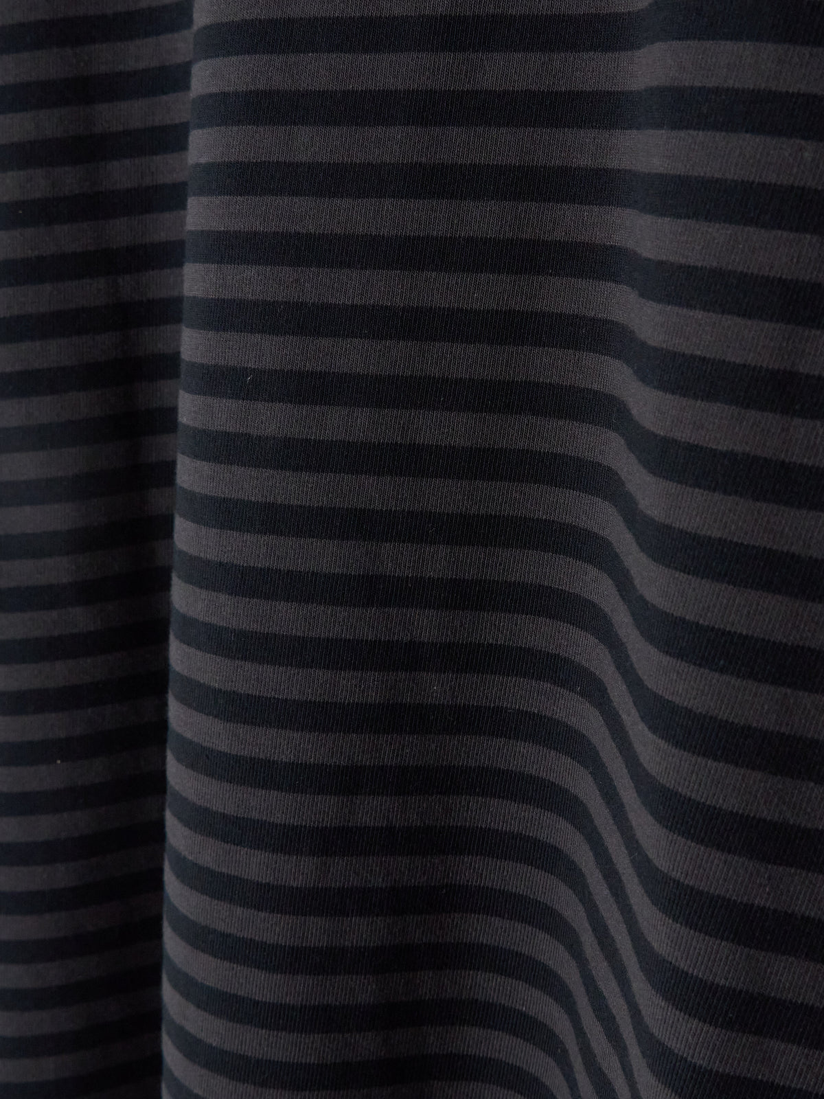 COOLMAX Stripe Jersey L/S Tee - Charcoal