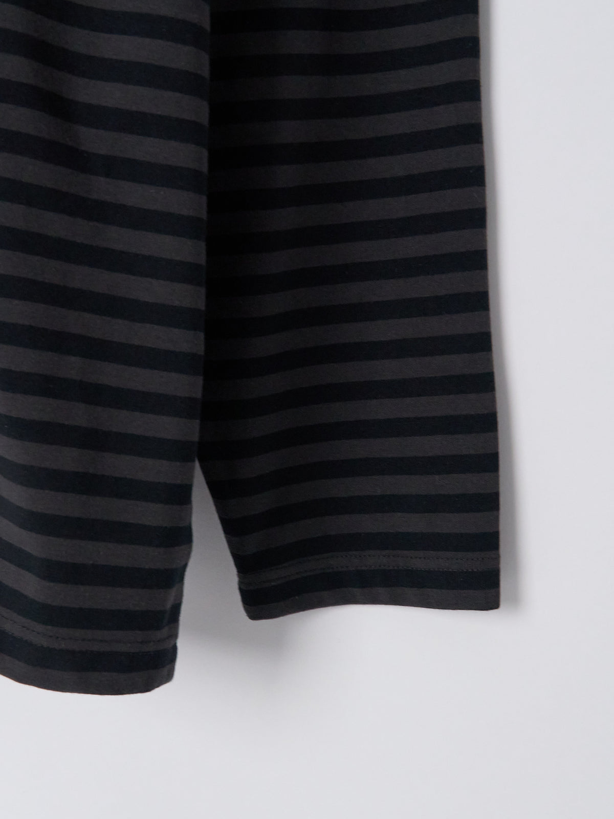 COOLMAX Stripe Jersey L/S Tee - Charcoal