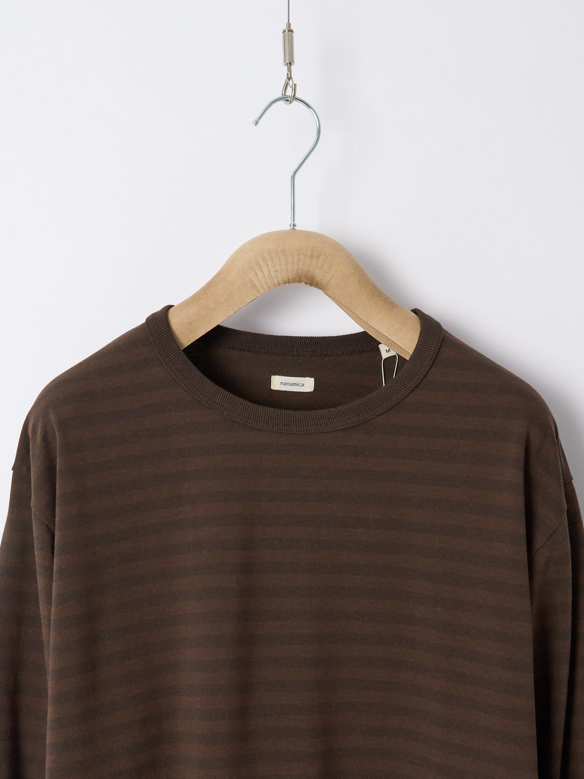 COOLMAX Stripe Jersey L/S Tee - Dark Brown