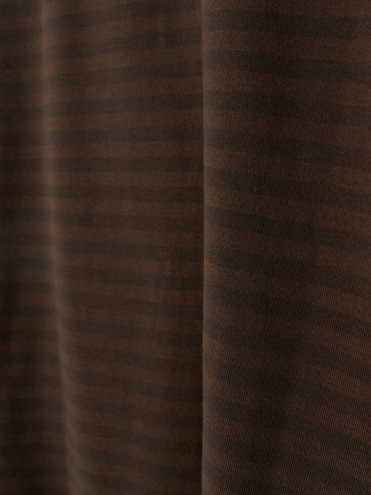 COOLMAX Stripe Jersey L/S Tee - Dark Brown