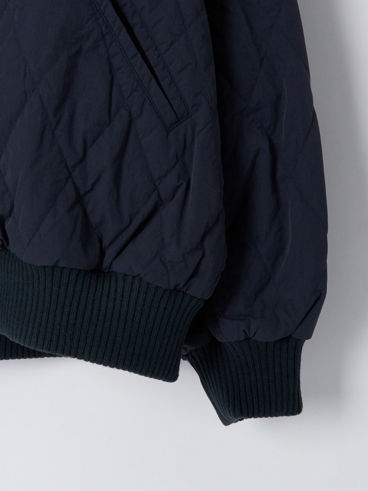 OOAL Quilting Varsity Jacket - Dark Navy