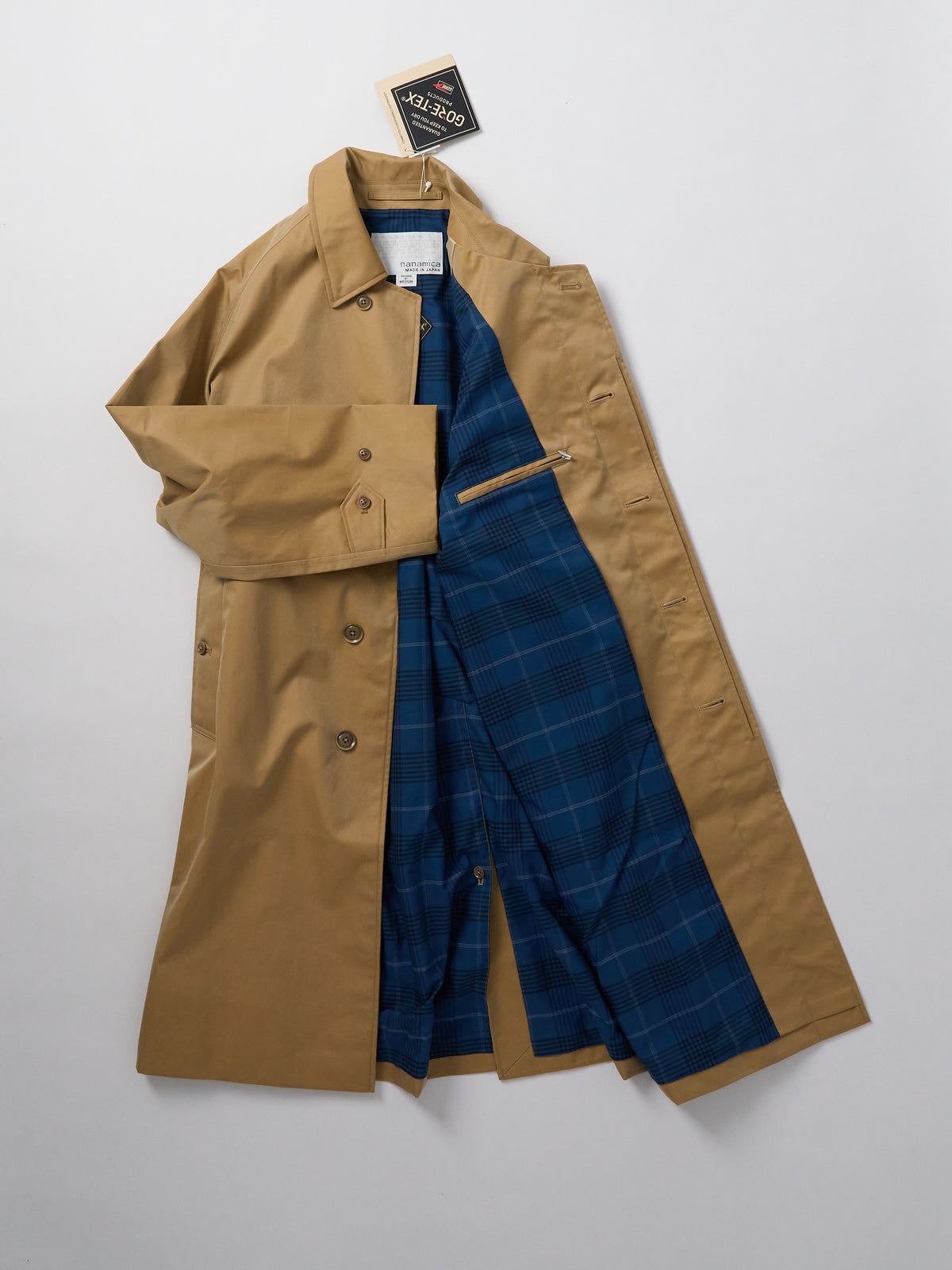 2L Cotton GORE-TEX Balmacaan Coat - Beige