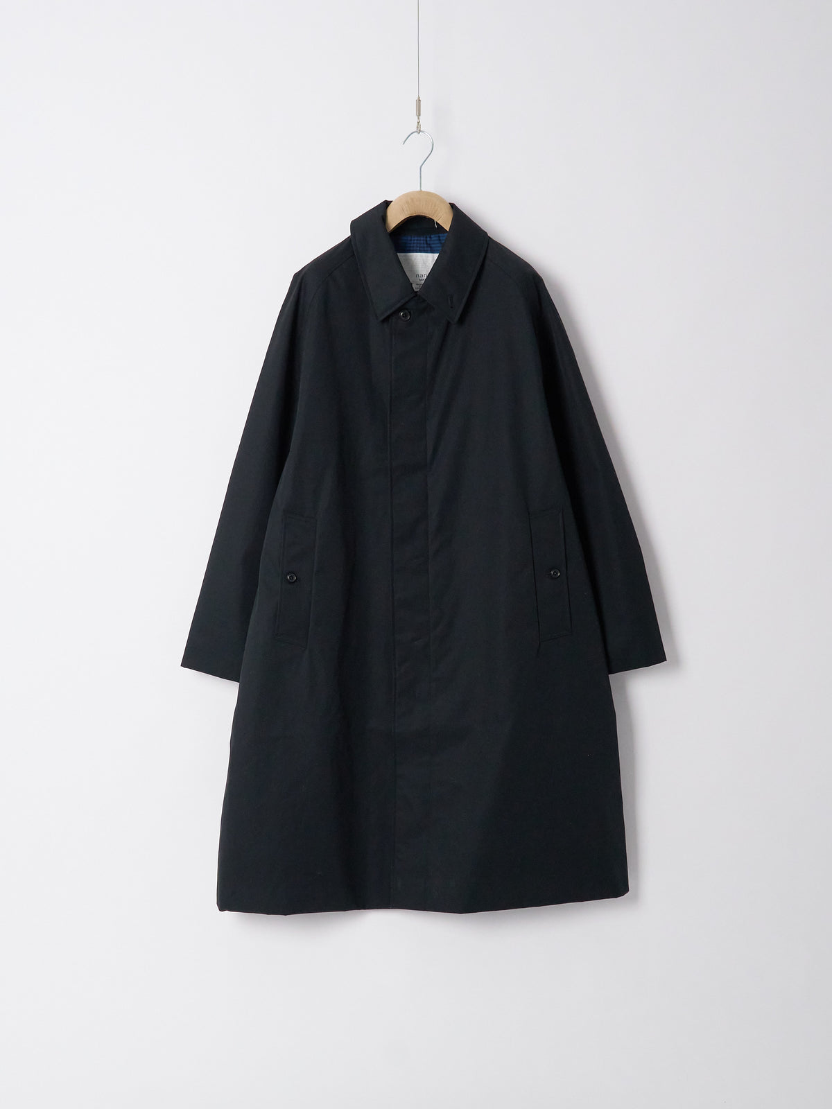 2L Cotton GORE-TEX Balmacaan Coat - Black