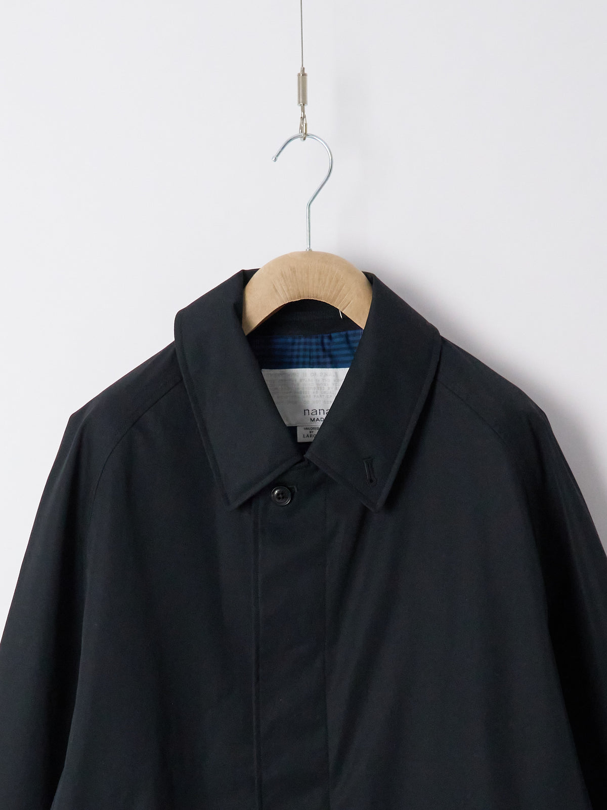 2L Cotton GORE-TEX Balmacaan Coat - Black