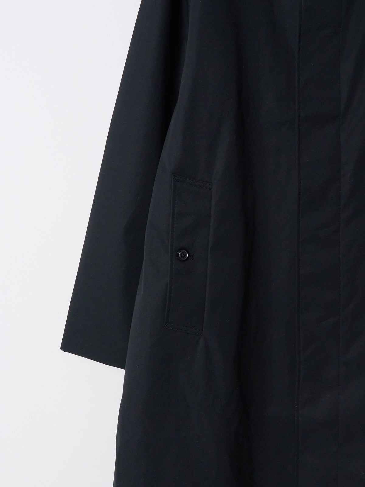 2L Cotton GORE-TEX Balmacaan Coat - Black
