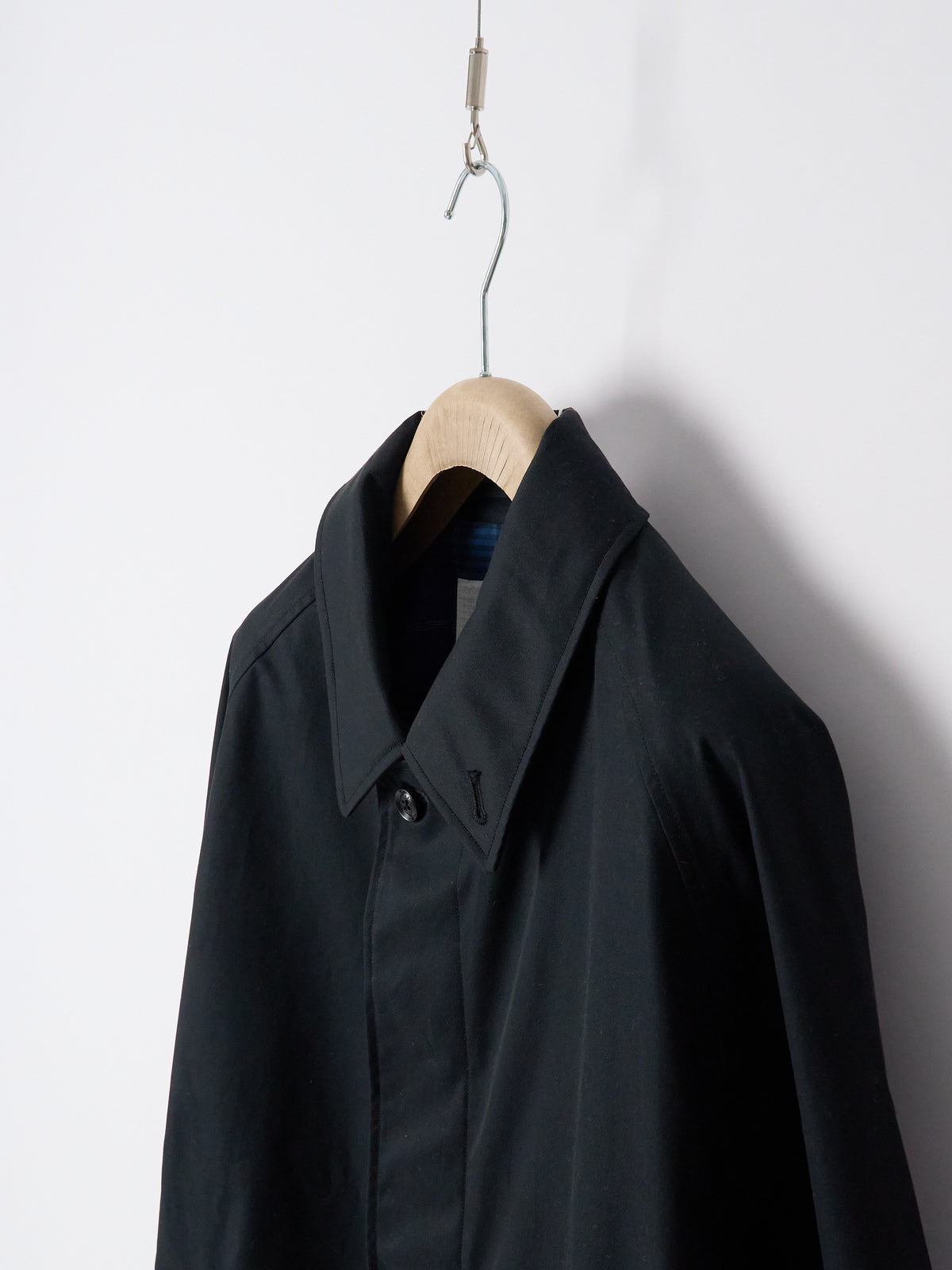 2L Cotton GORE-TEX Balmacaan Coat - Black