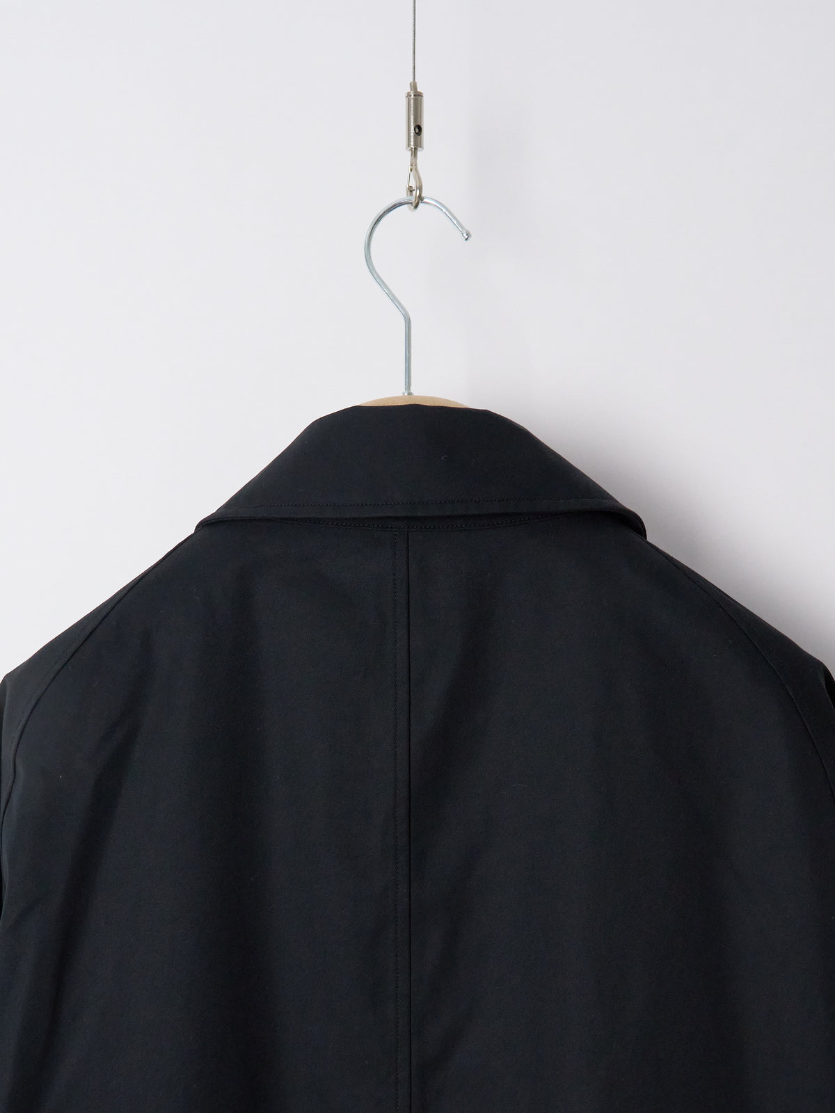 2L Cotton GORE-TEX Balmacaan Coat - Black