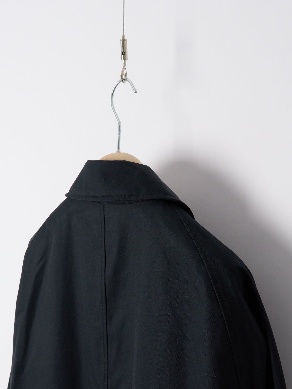 2L Cotton GORE-TEX Balmacaan Coat - Black