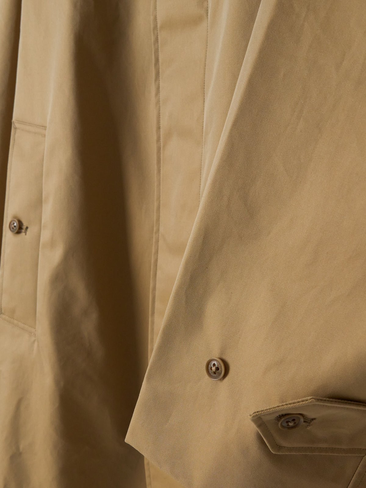 2L Cotton GORE-TEX Balmacaan Coat - Beige