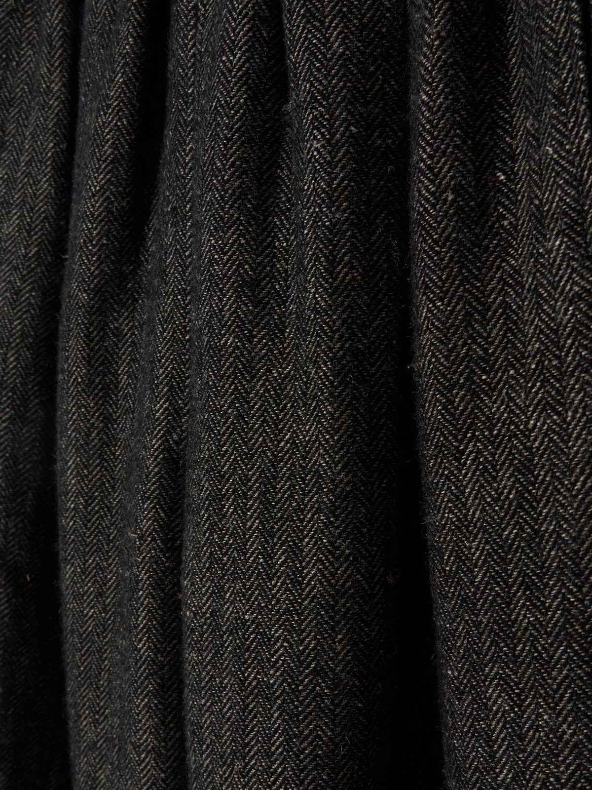 Wool Cropped Trousers - Black