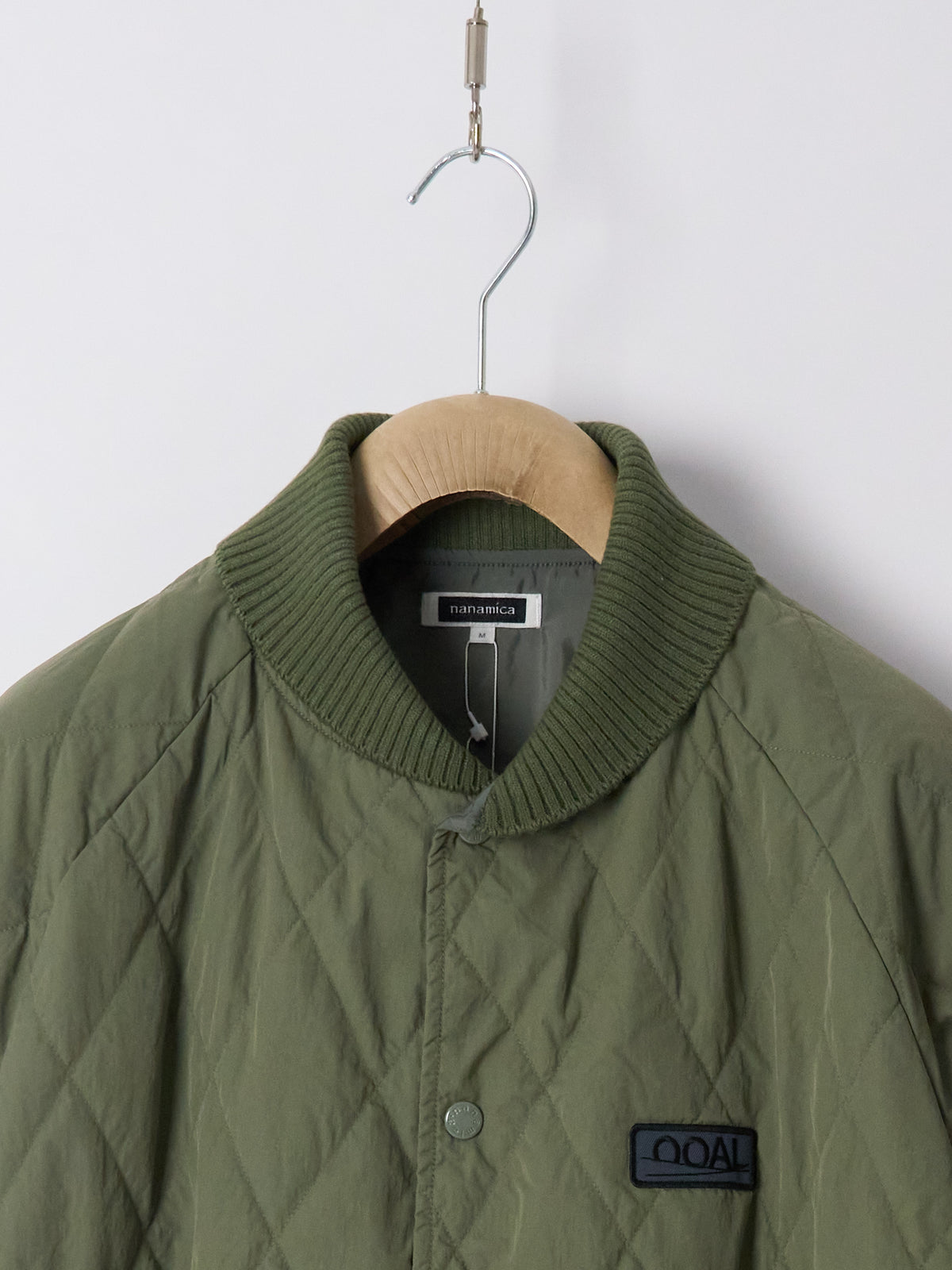 OOAL Quilting Varsity Jacket - Sage Green