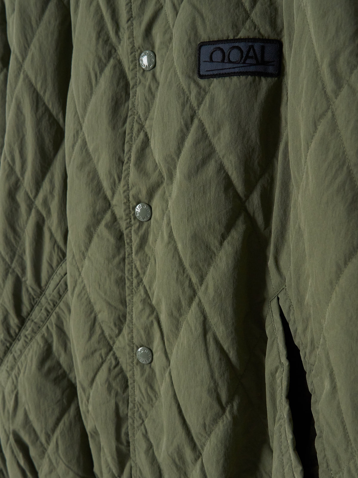 OOAL Quilting Varsity Jacket - Sage Green